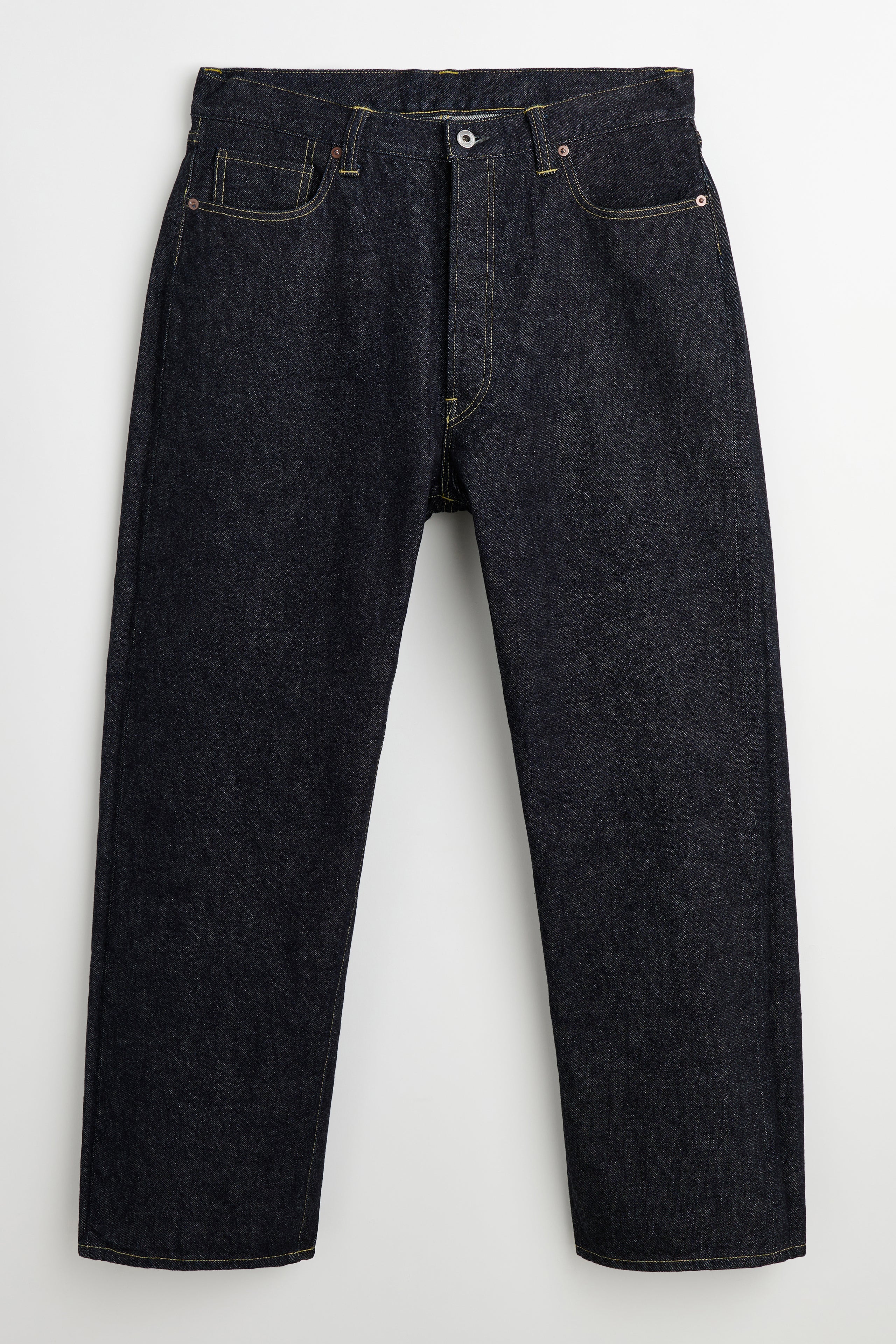A.PRESSE Washed Denim Wide Pants Indigo