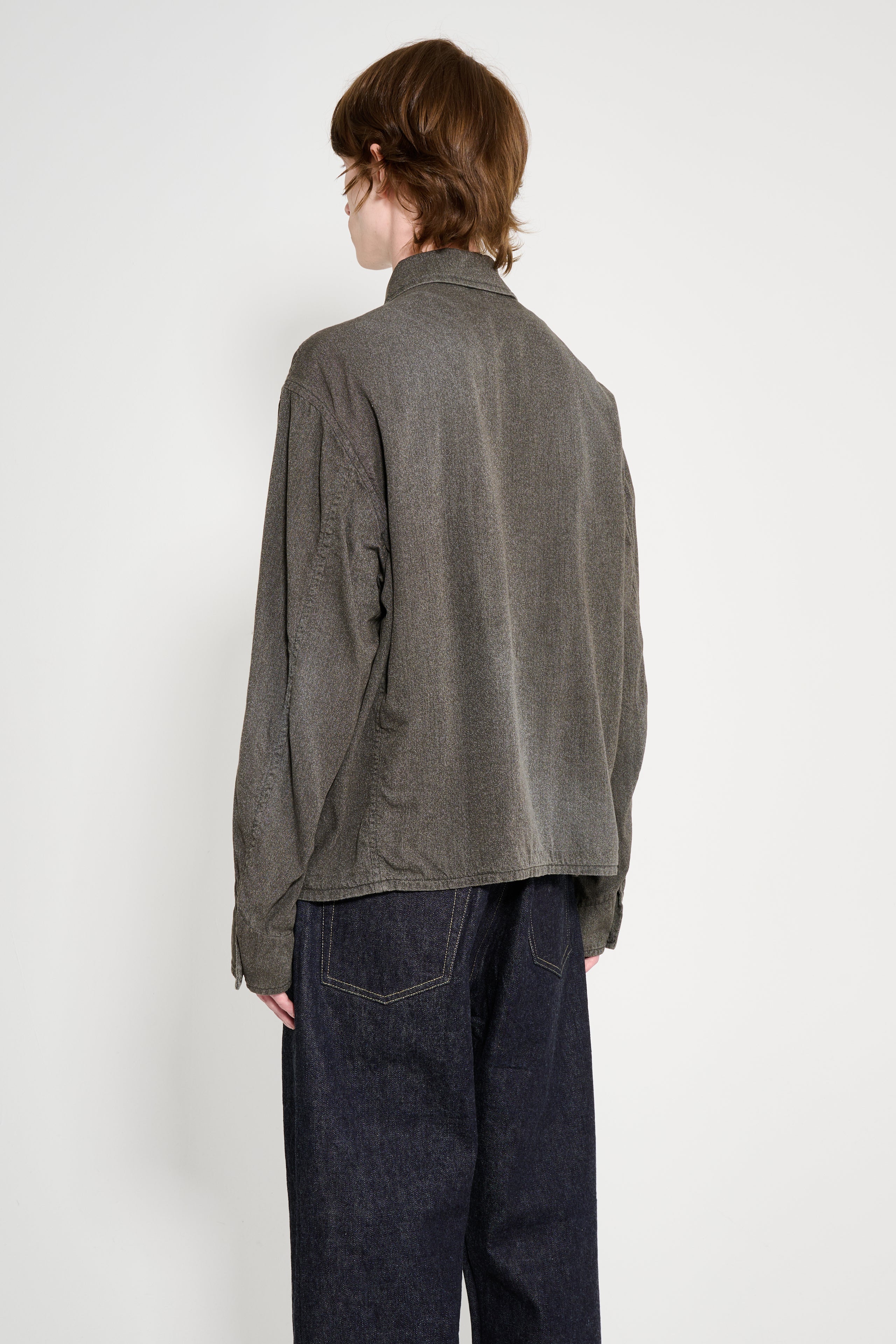 A.PRESSE Vintage Chambray Sports Jacket Black