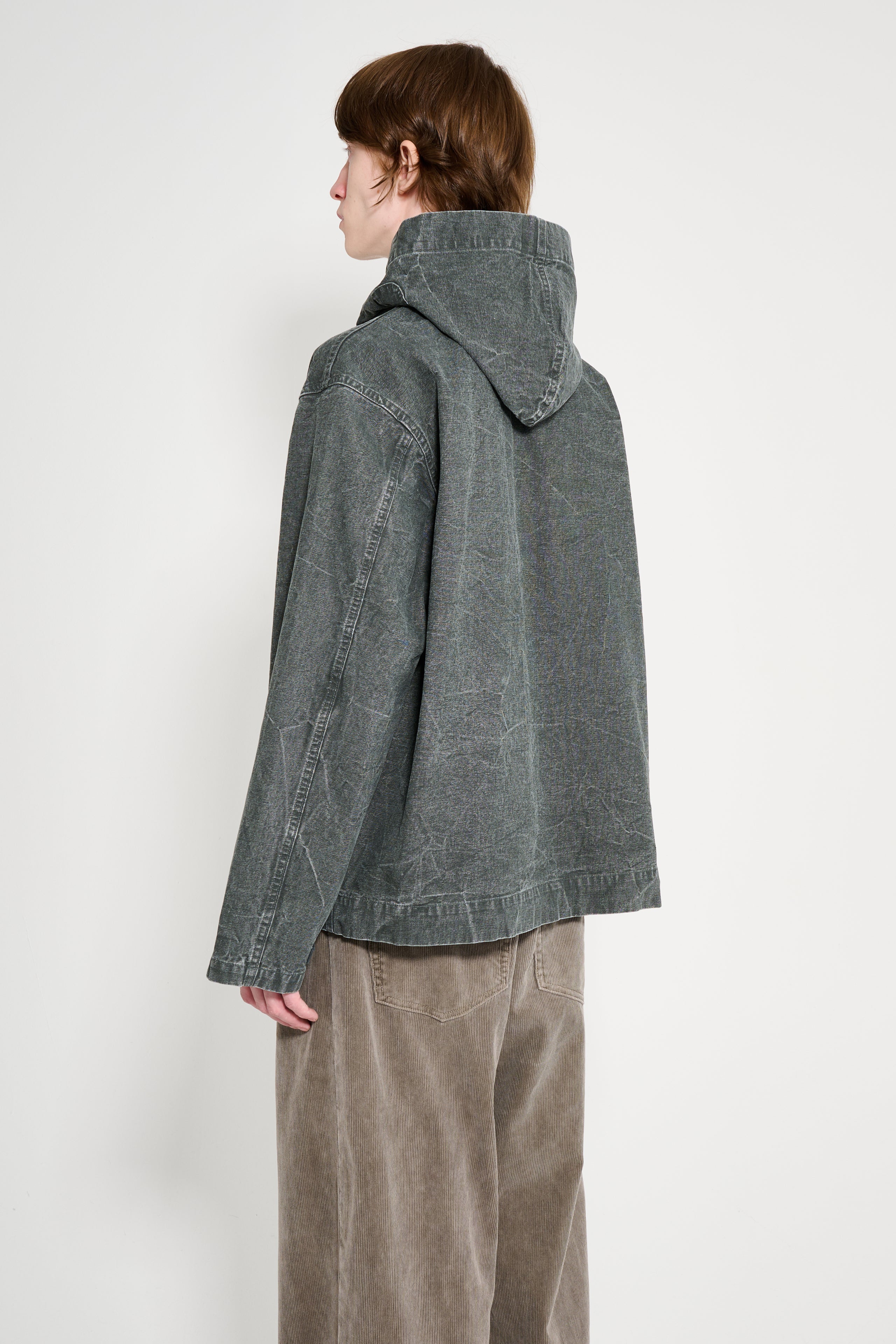 A.PRESSE Vintage US Navy Zip Hood Olive