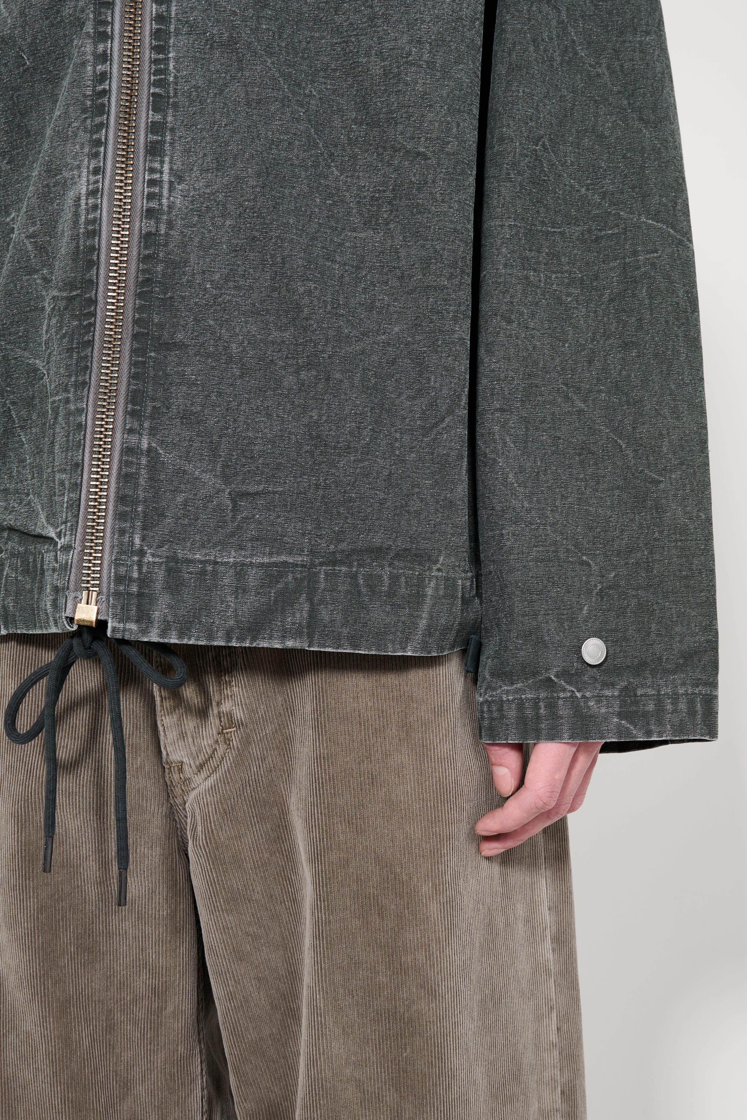 A.PRESSE Vintage US Navy Zip Hood Olive