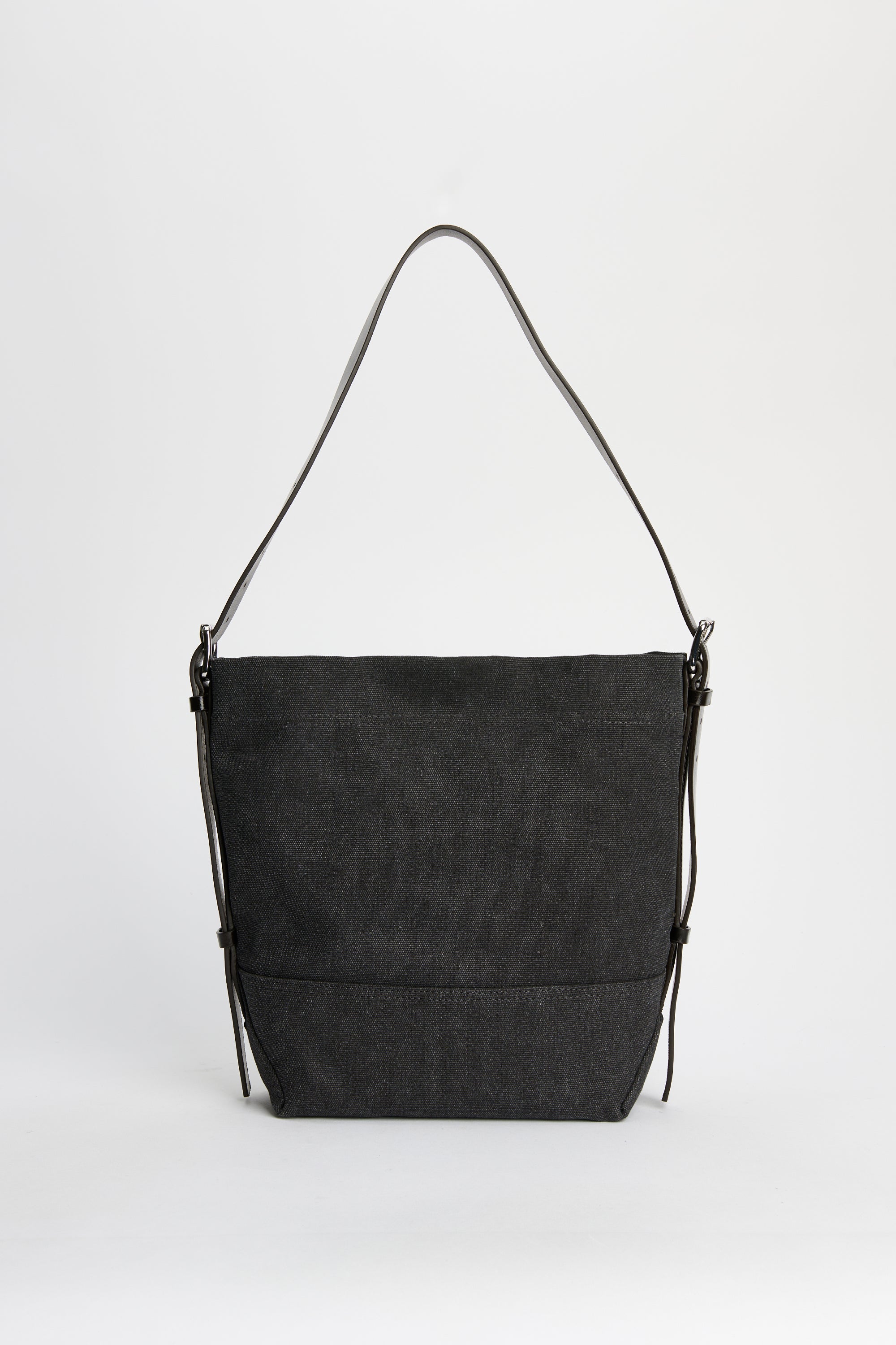 Lemaire Small Belted Tote Ash Black