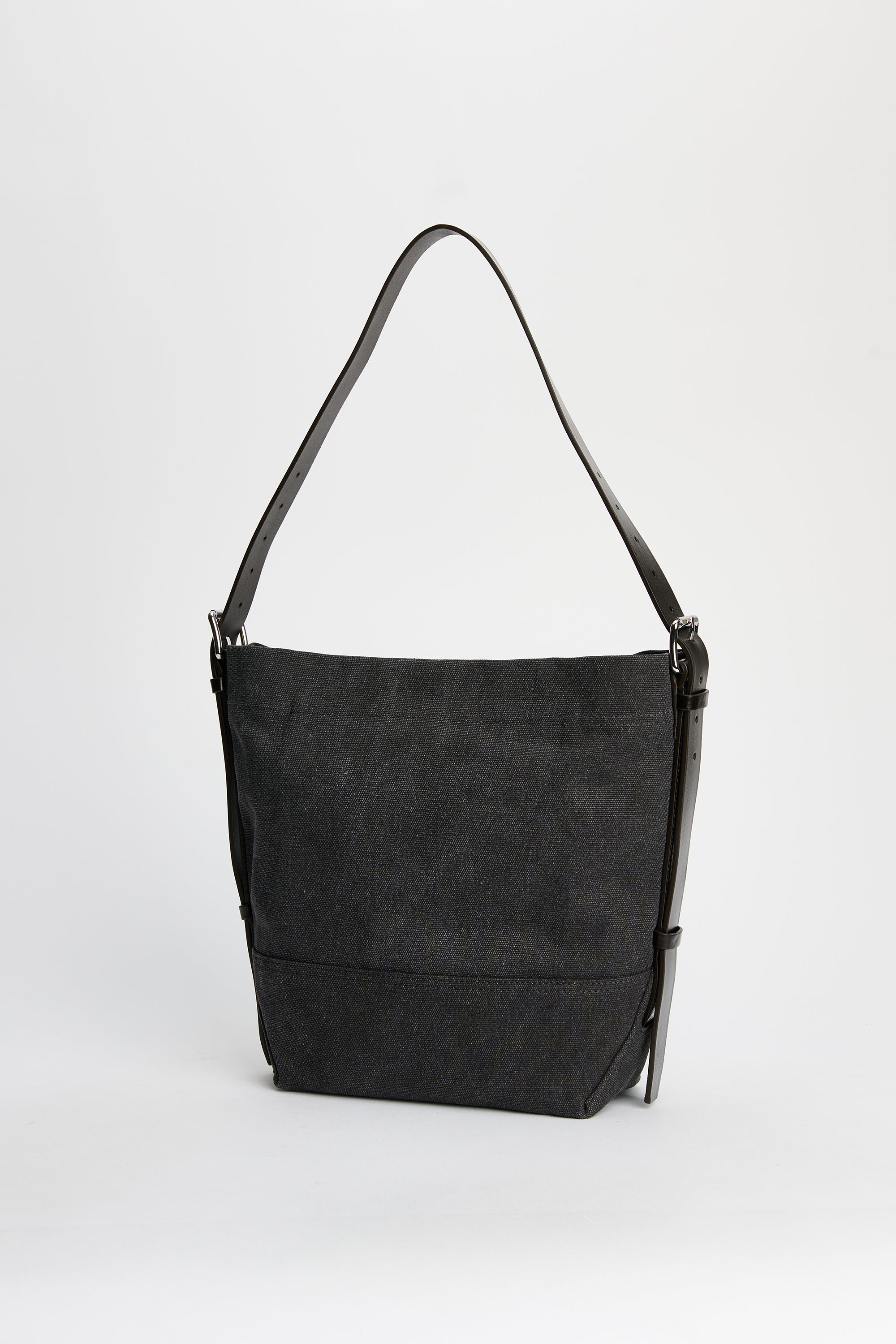 Lemaire Small Belted Tote Ash Black