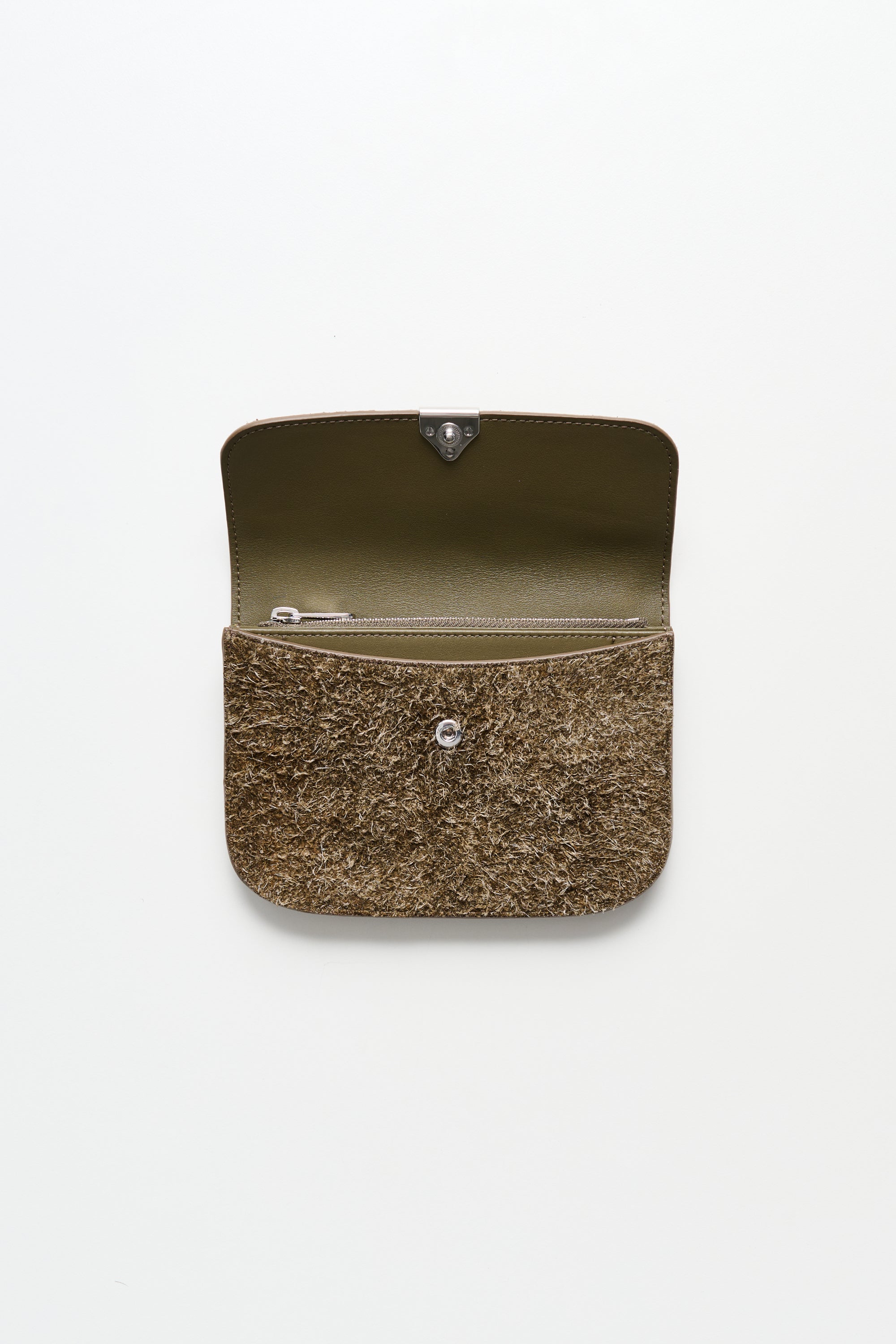 Lemaire Soft Tab Wallet Velvet Moss