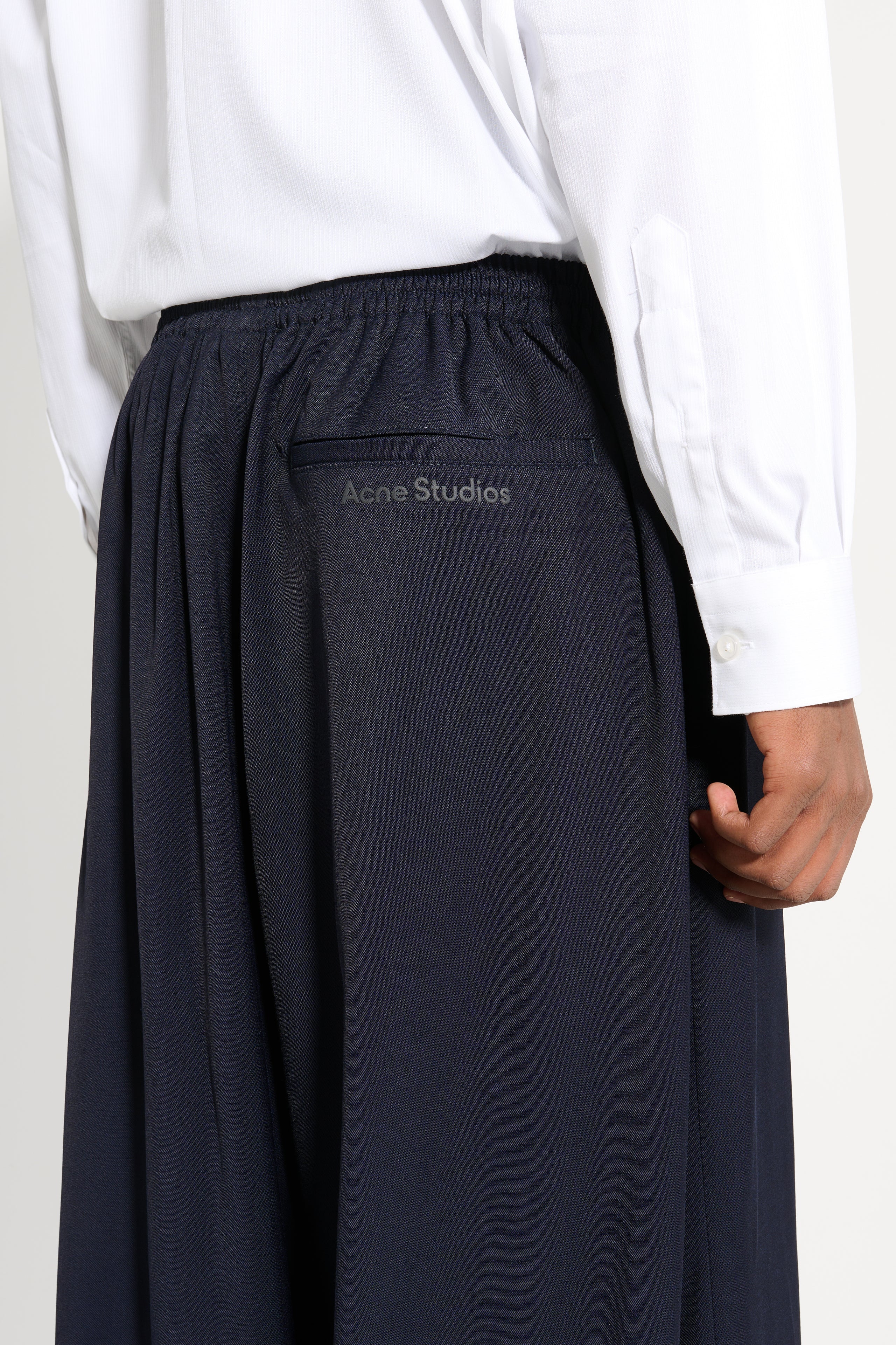 Acne Studios Casual Fluid Trouser Navy