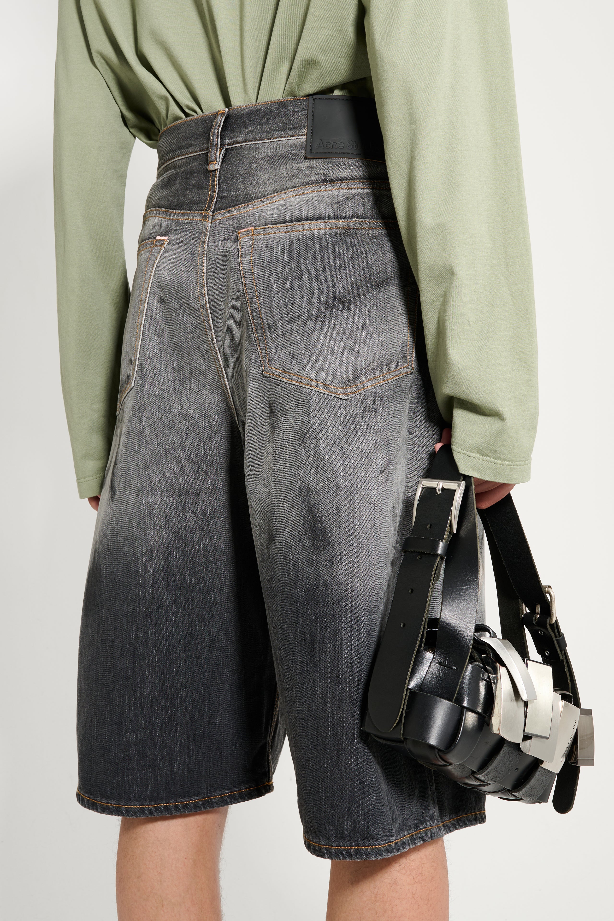 Acne Studios Trafalgar Denim Shorts Black