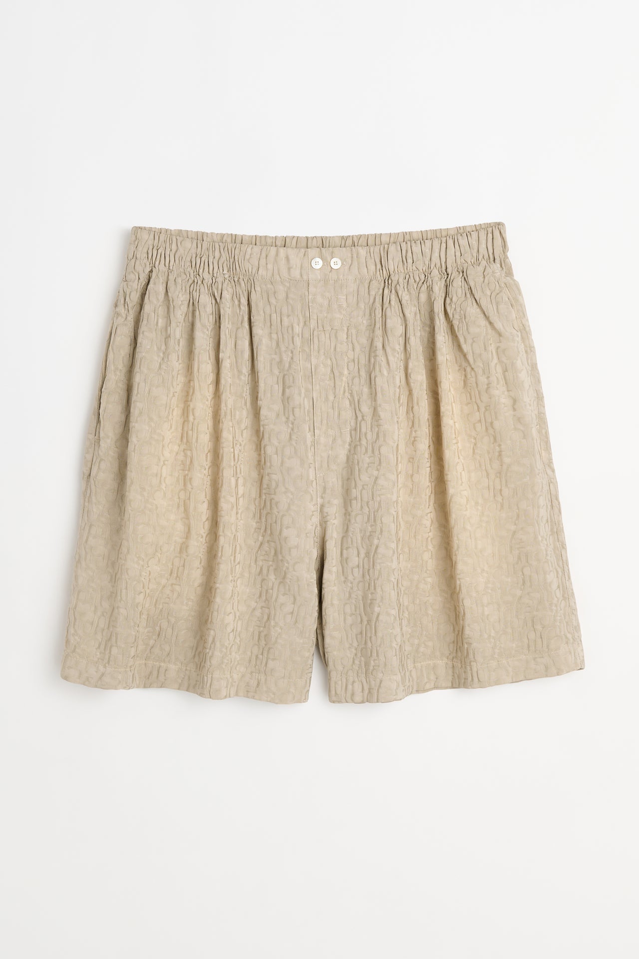 Acne Studios Monogram Shorts Warm Grey