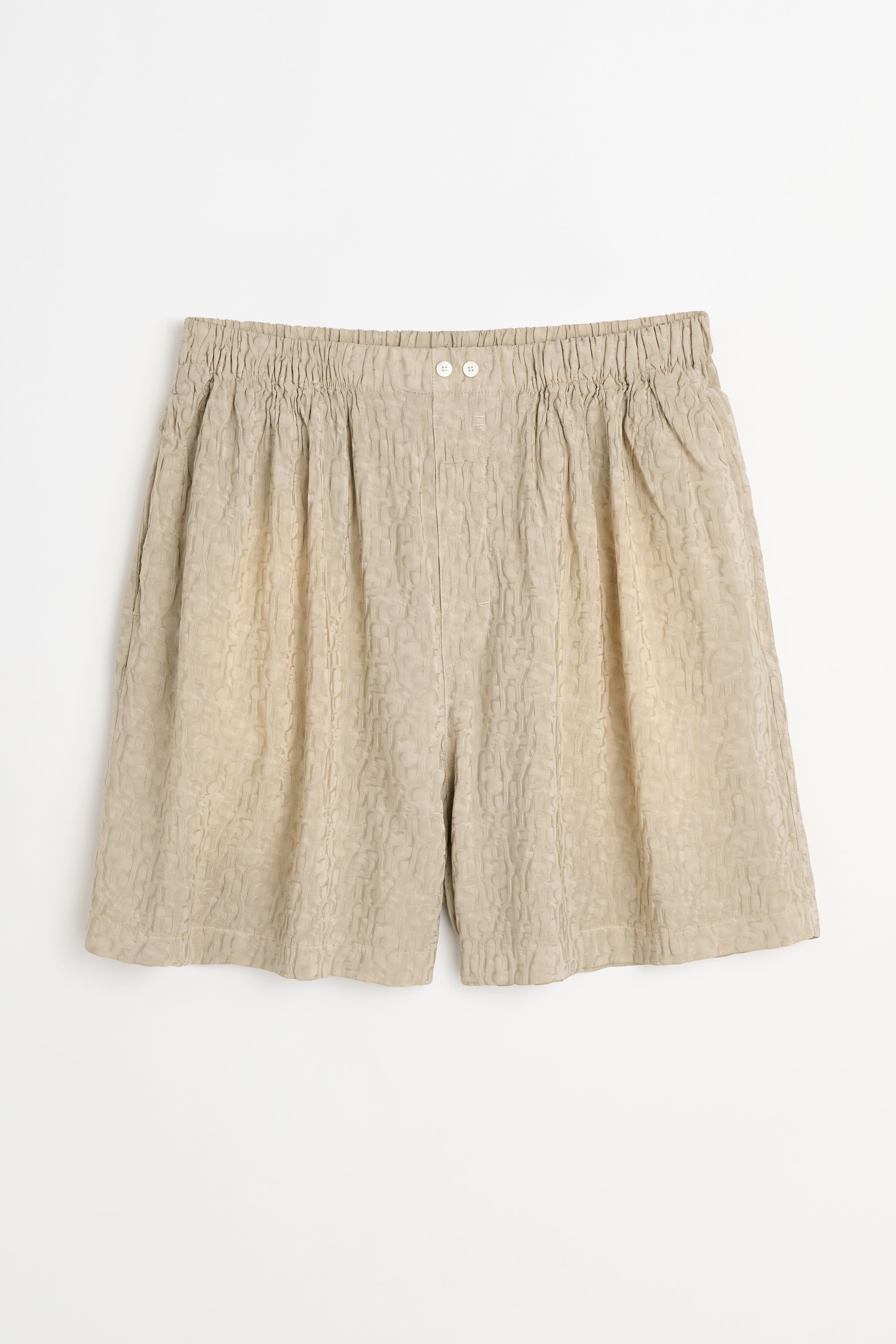 Acne Studios Monogram Shorts Warm Grey