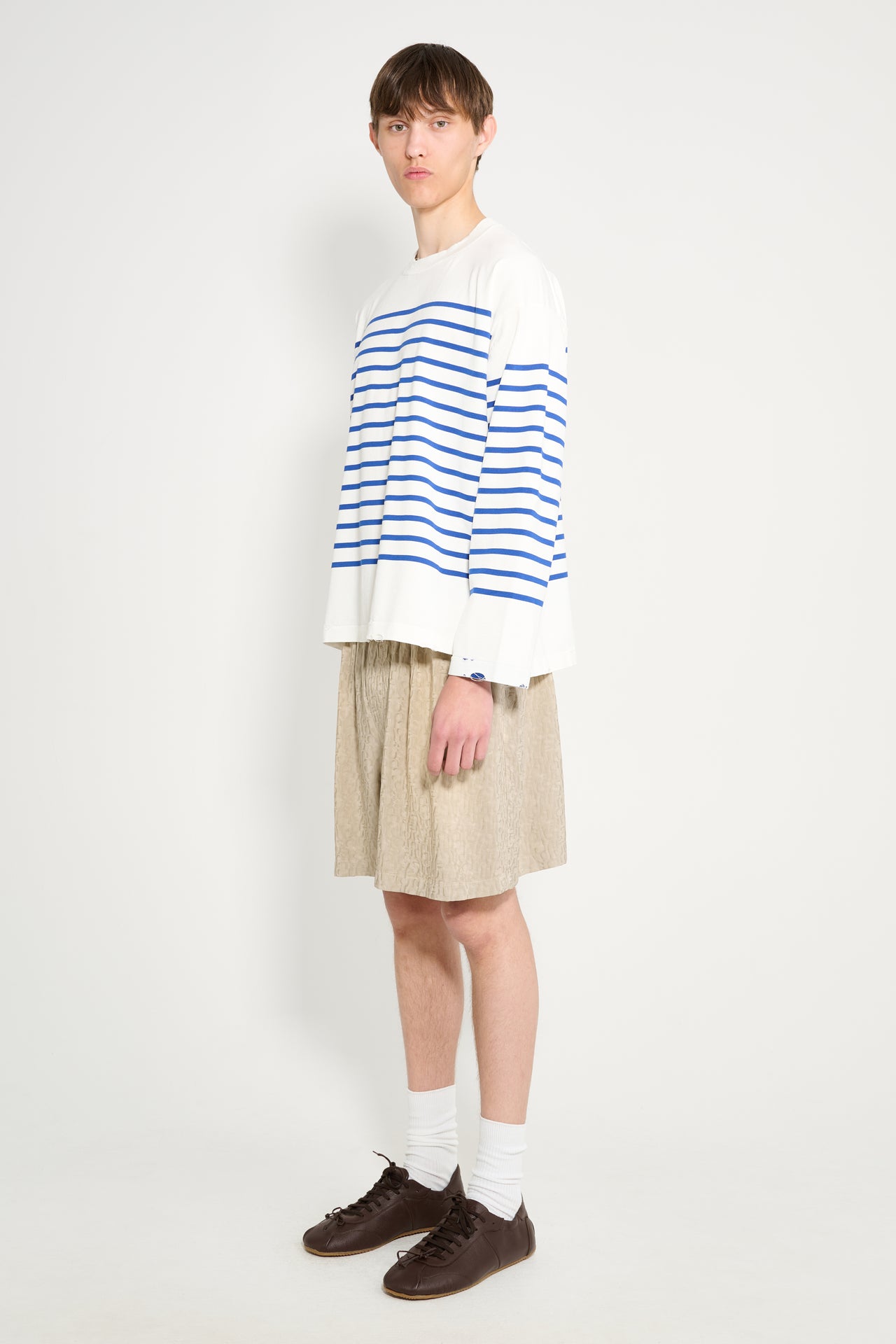 Acne Studios Monogram Shorts Warm Grey