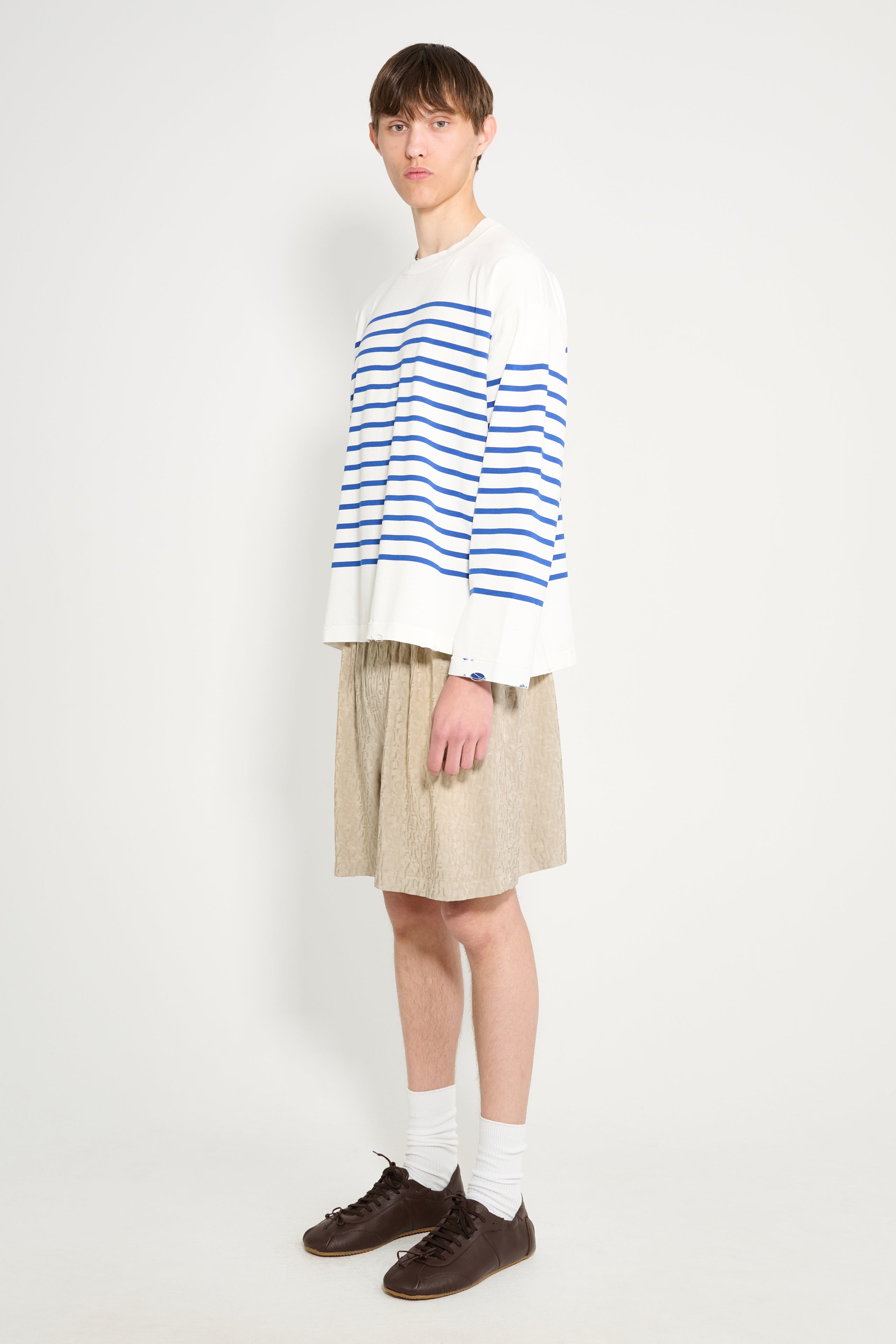 Acne Studios Monogram Shorts Warm Grey