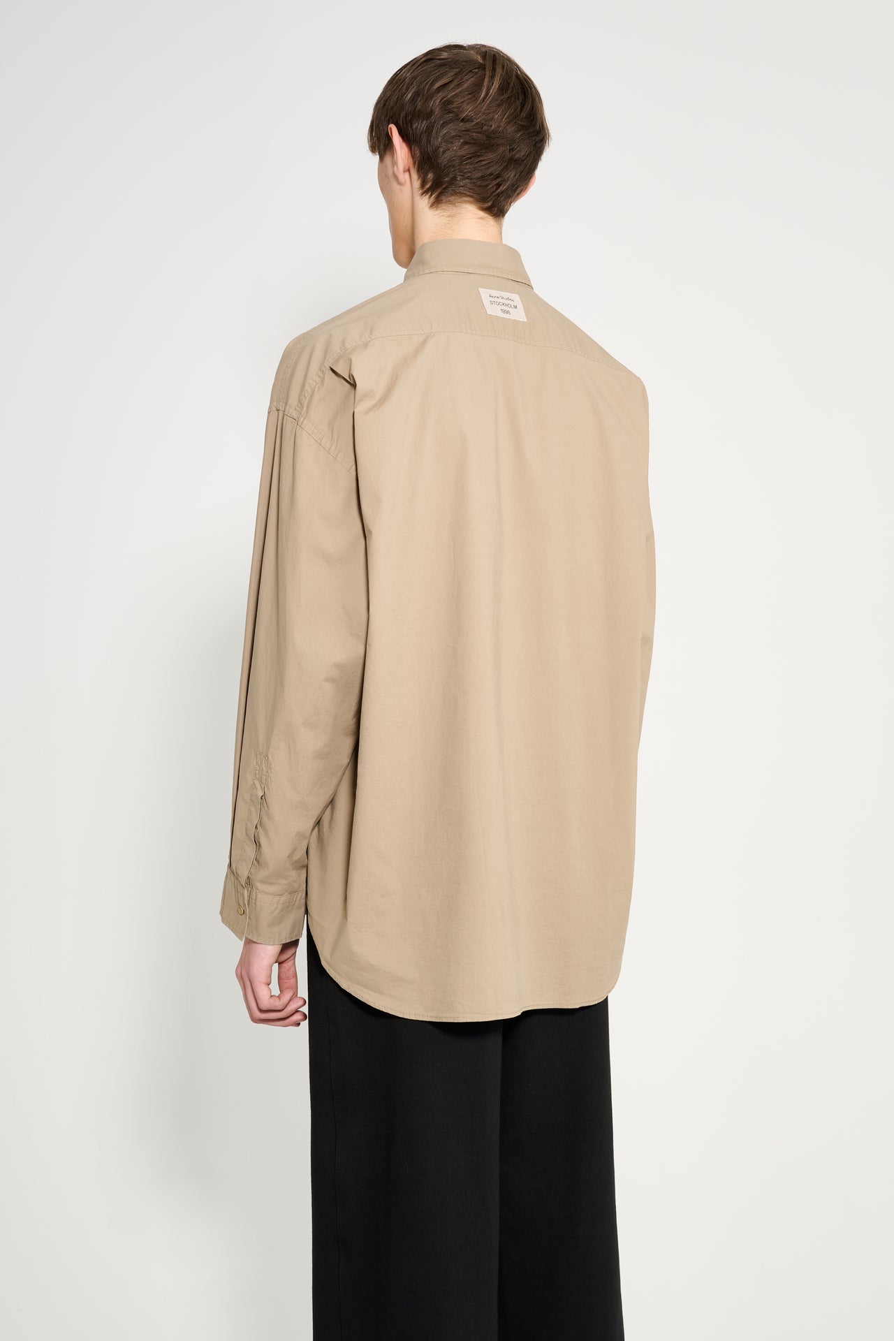 Acne Studios Garment Dyed Shirt Taupe Brown