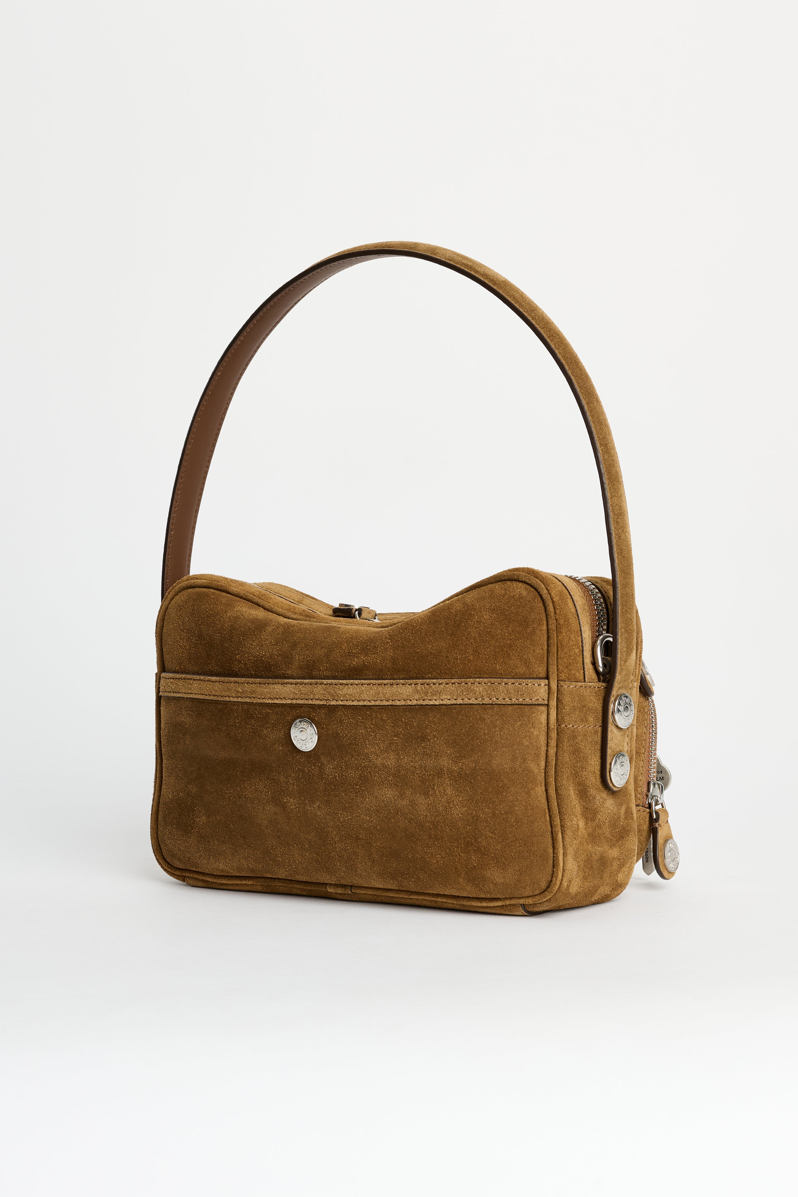 Acne Studios Camero Party Bag Suede Cognac Brown