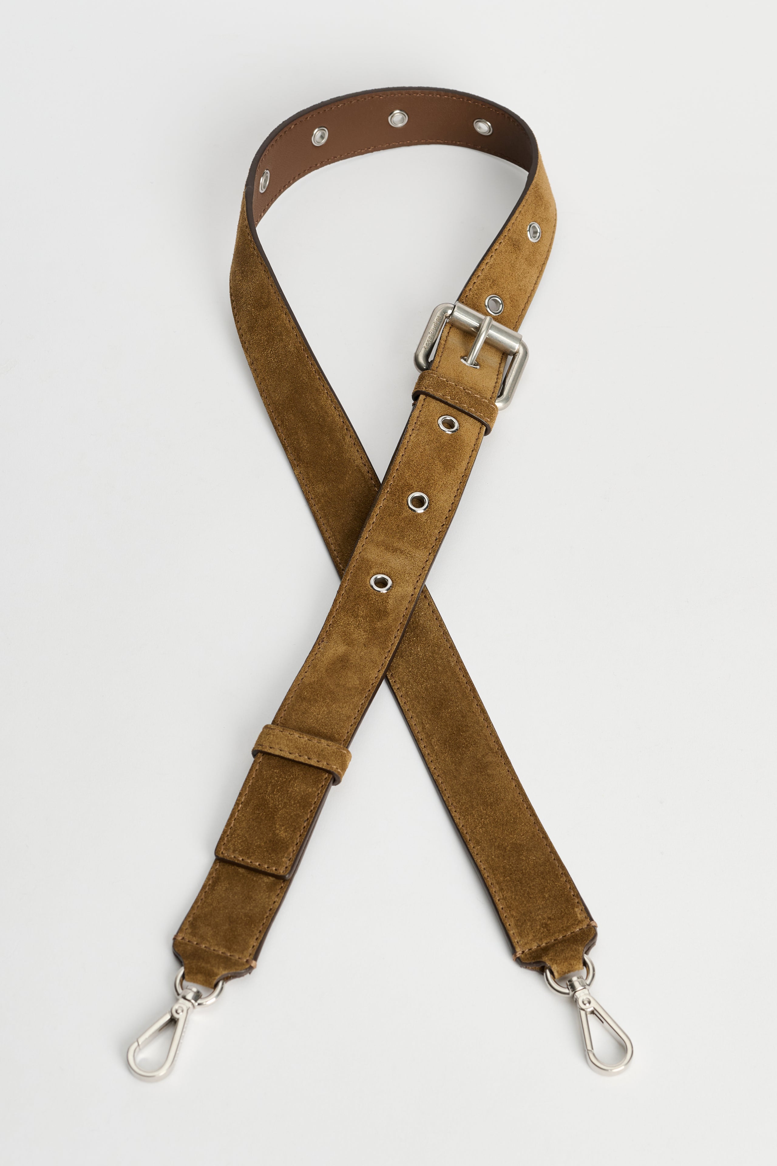 Acne Studios Camero Party Bag Suede Cognac Brown