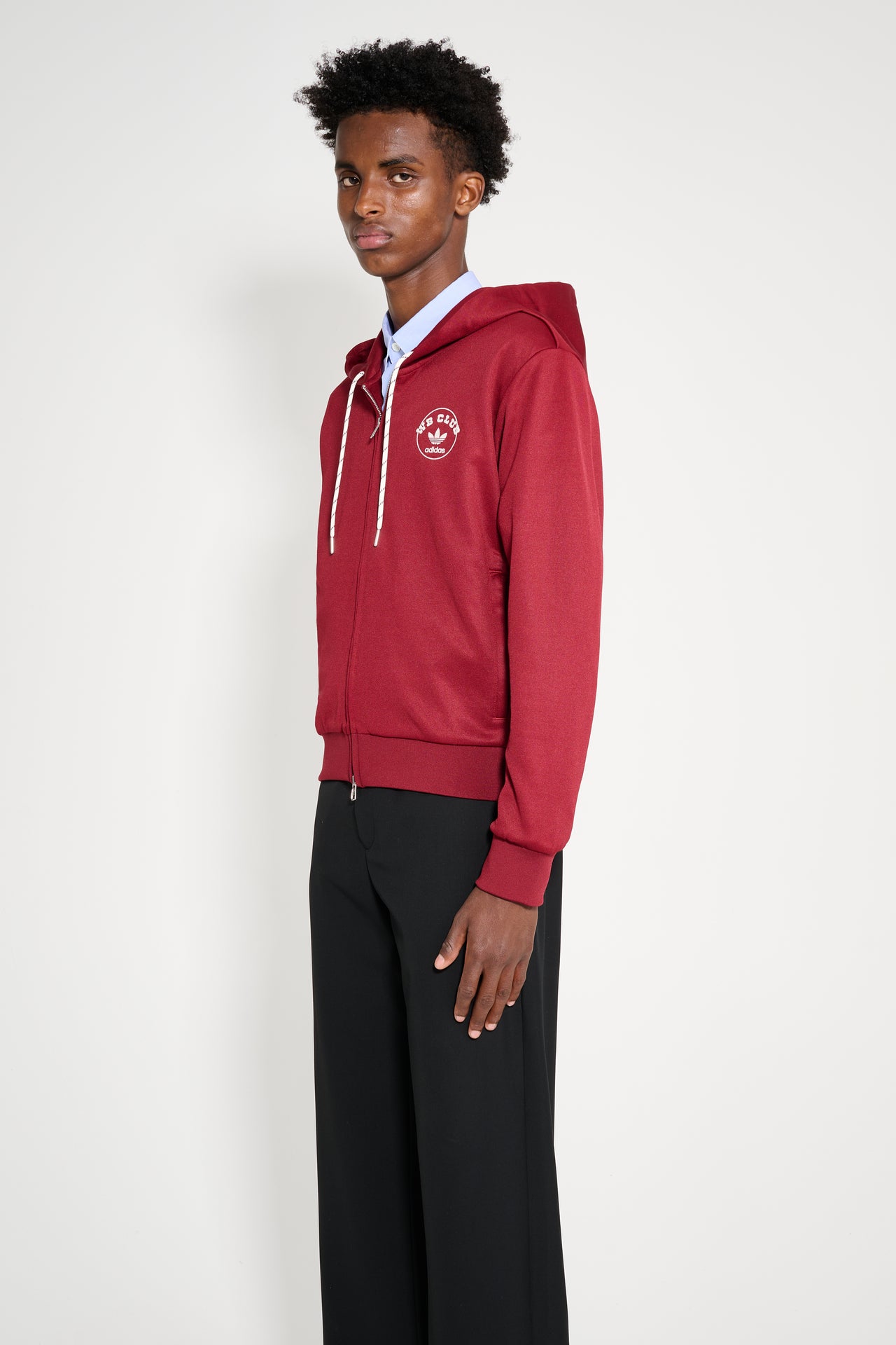 adidas by Wales Bonner Track Hoodie Collegiate Burgundy