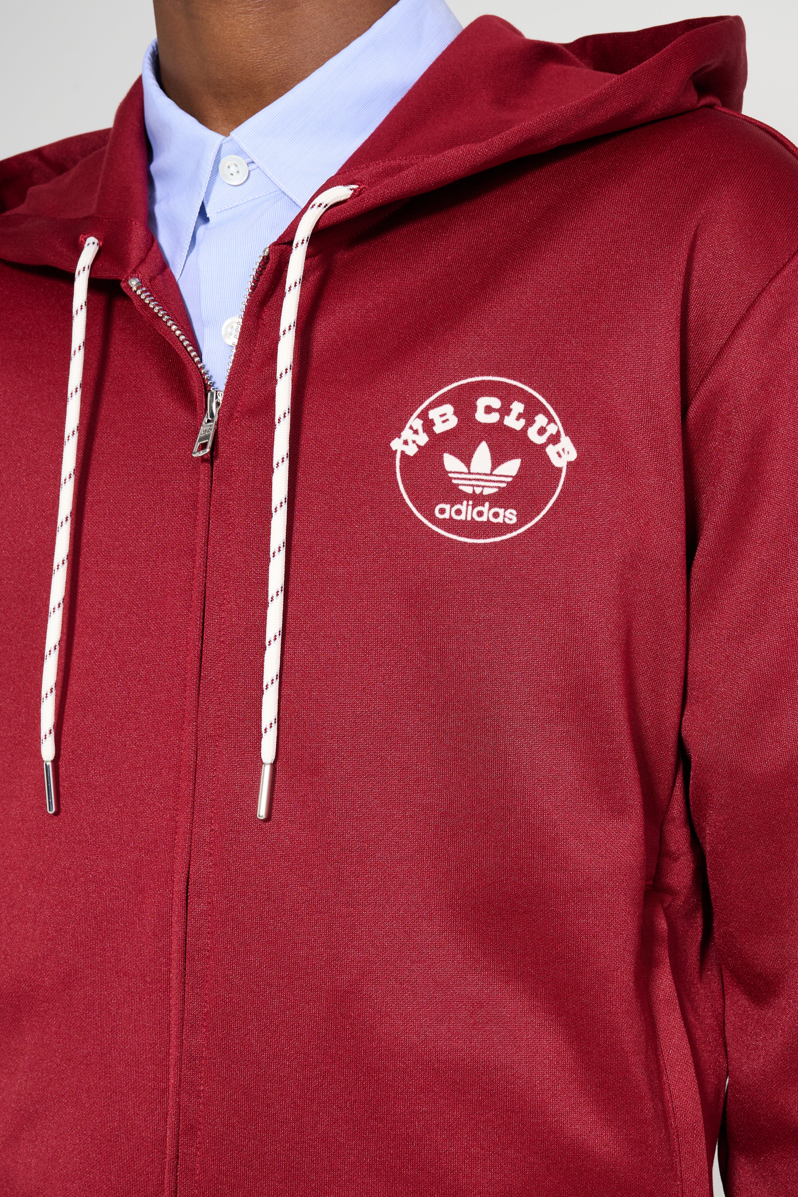 adidas by Wales Bonner Track Hoodie Collegiate Burgundy