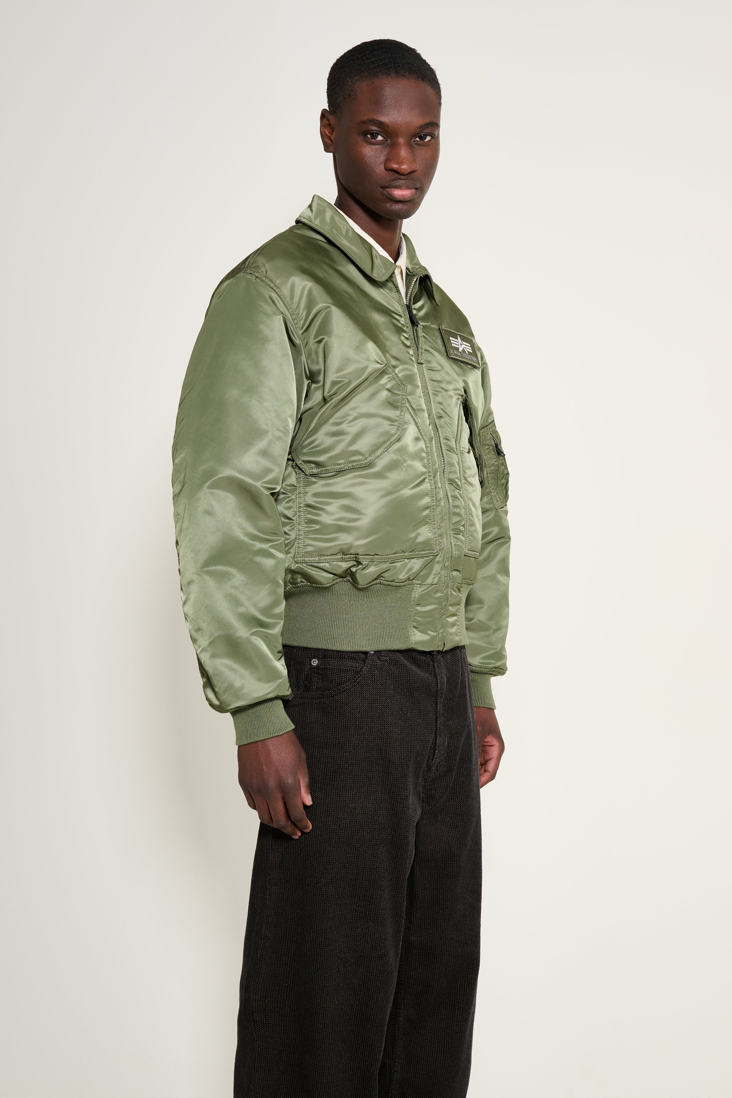 Alpha Industries CWU-45 Heritage Bomber Jacket Sage Green