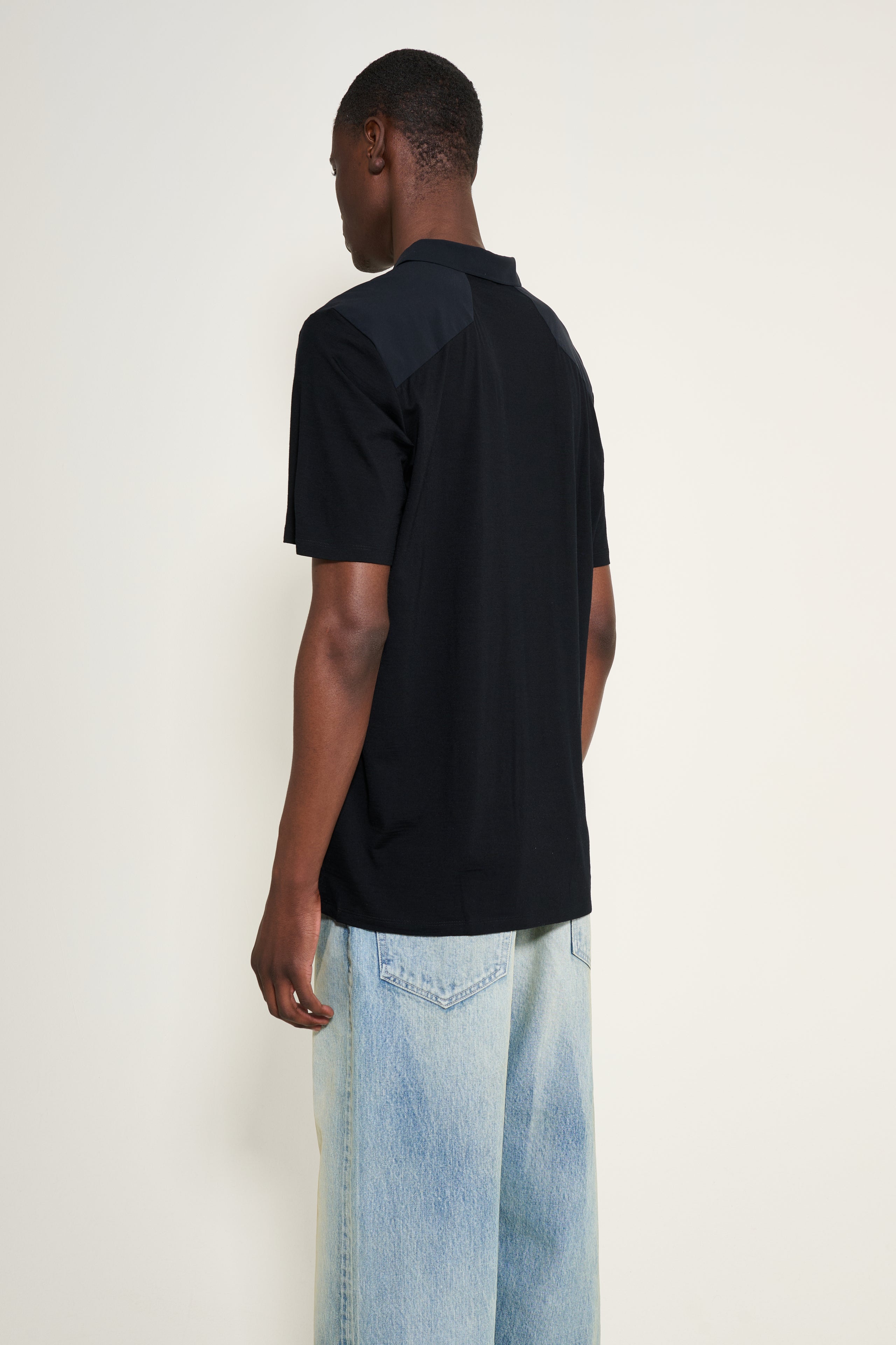 Arc'teryx Veilance Frame Short Sleeve Polo Shirt Black