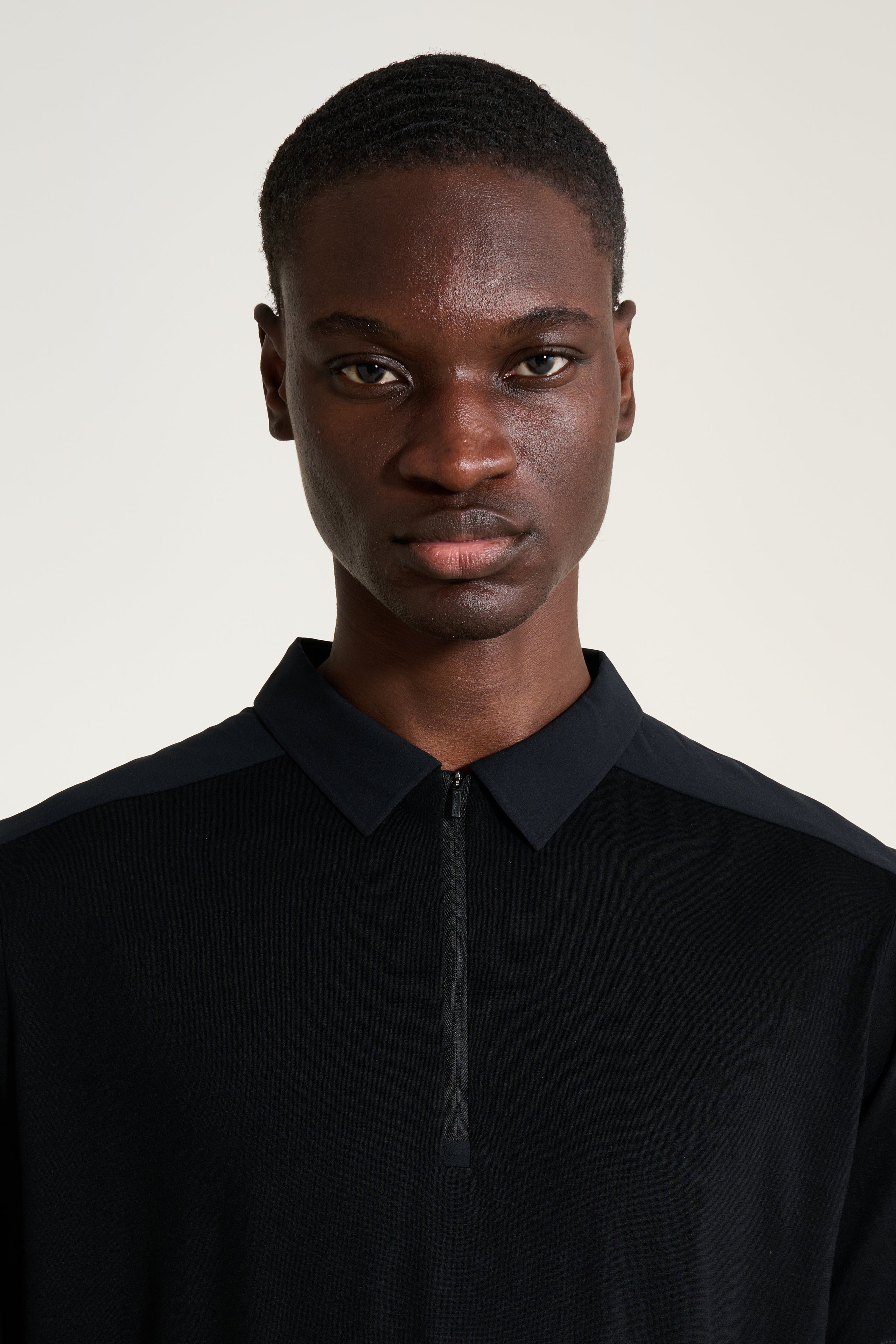 Arc'teryx Veilance Frame Short Sleeve Polo Shirt Black