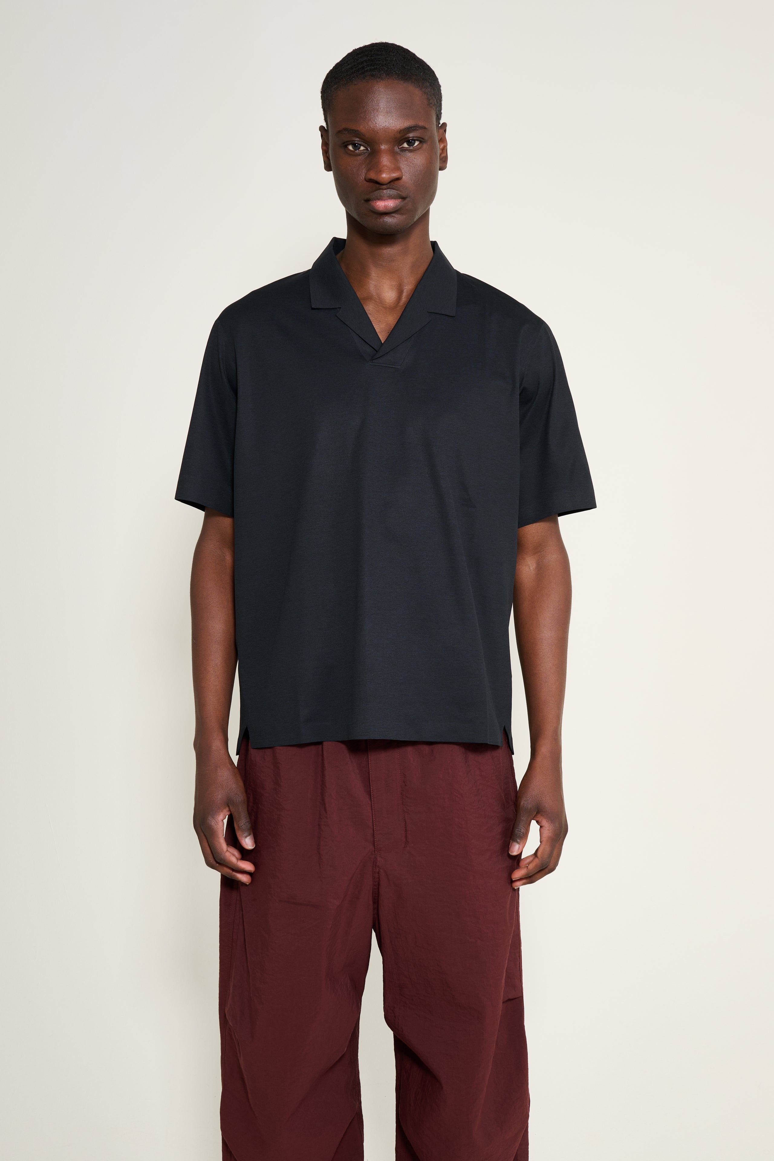 Arc'teryx Veilance Metron Short Sleeve Polo Shirt Black