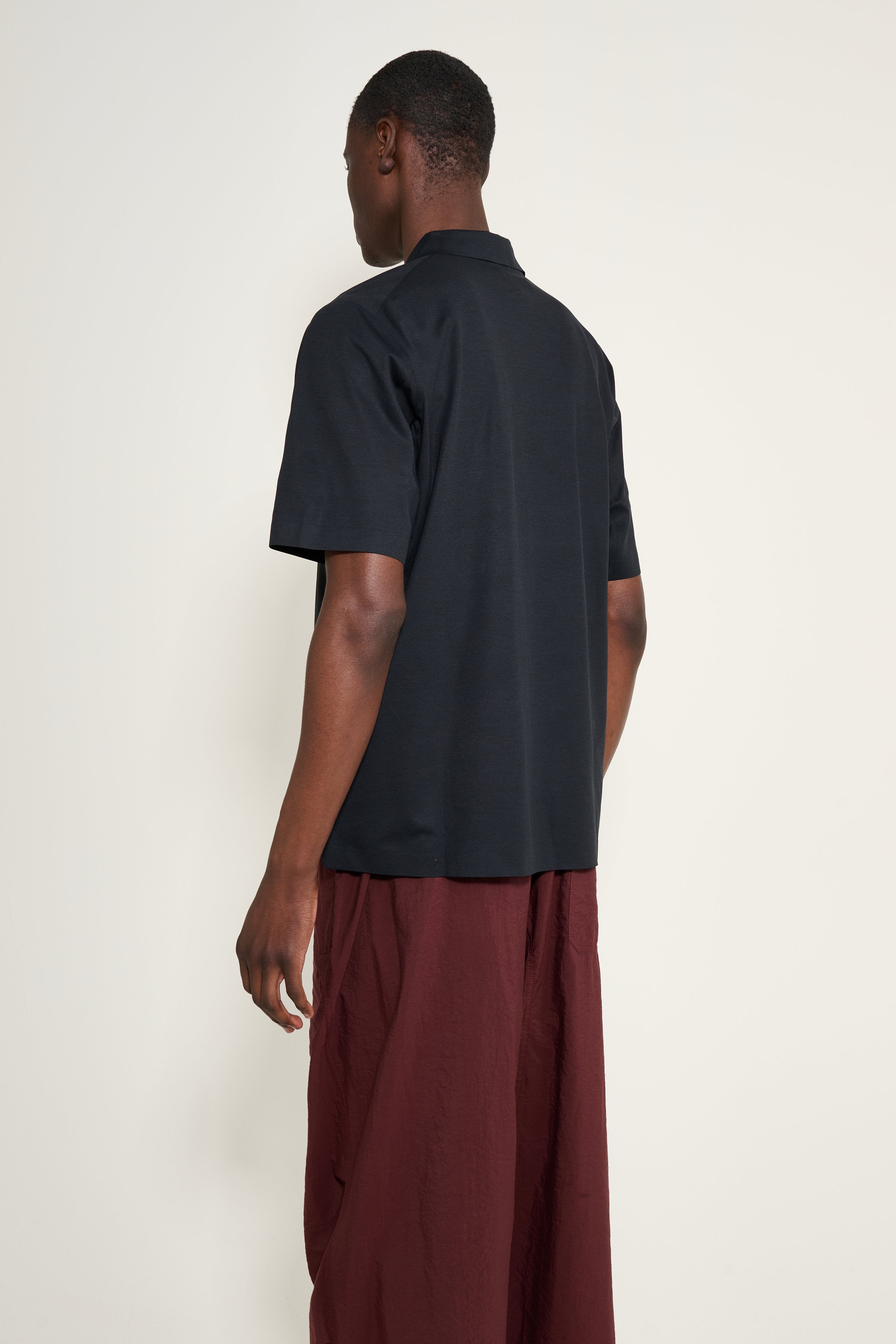 Arc'teryx Veilance Metron Short Sleeve Polo Shirt Black