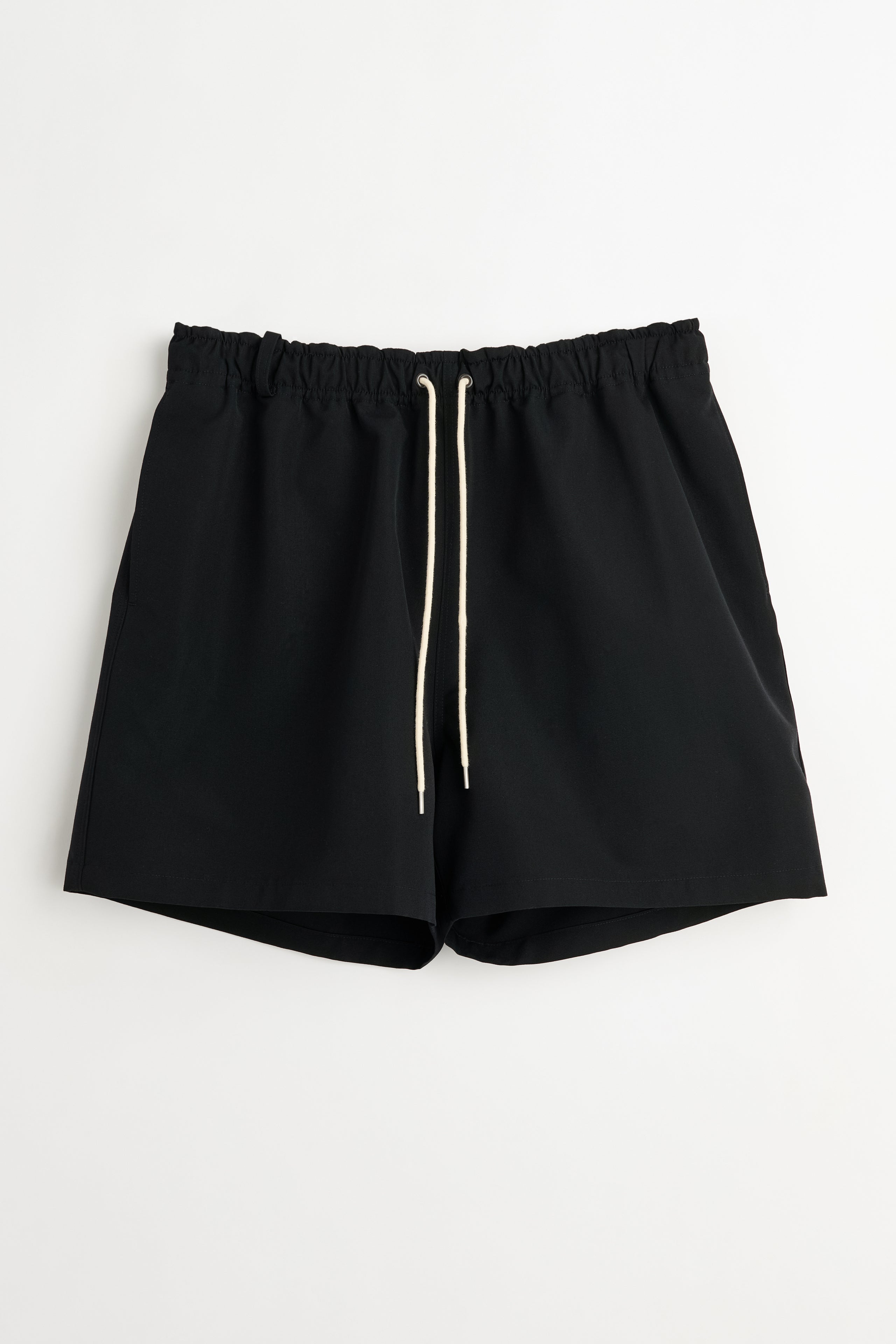 Auralee Wool Max Canvas Shorts Black