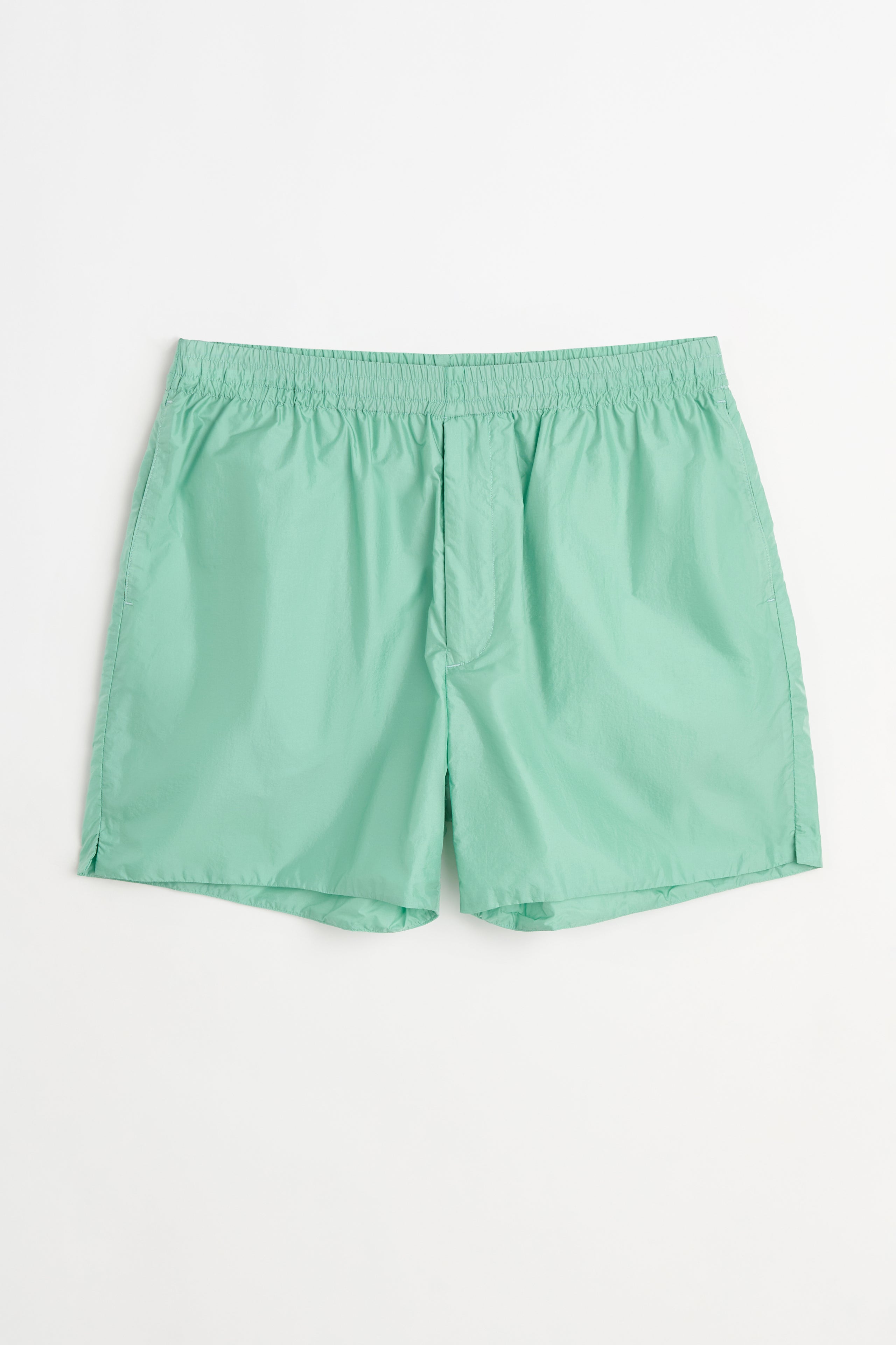 Auralee Light Sheer Nylon Shorts Jade Green