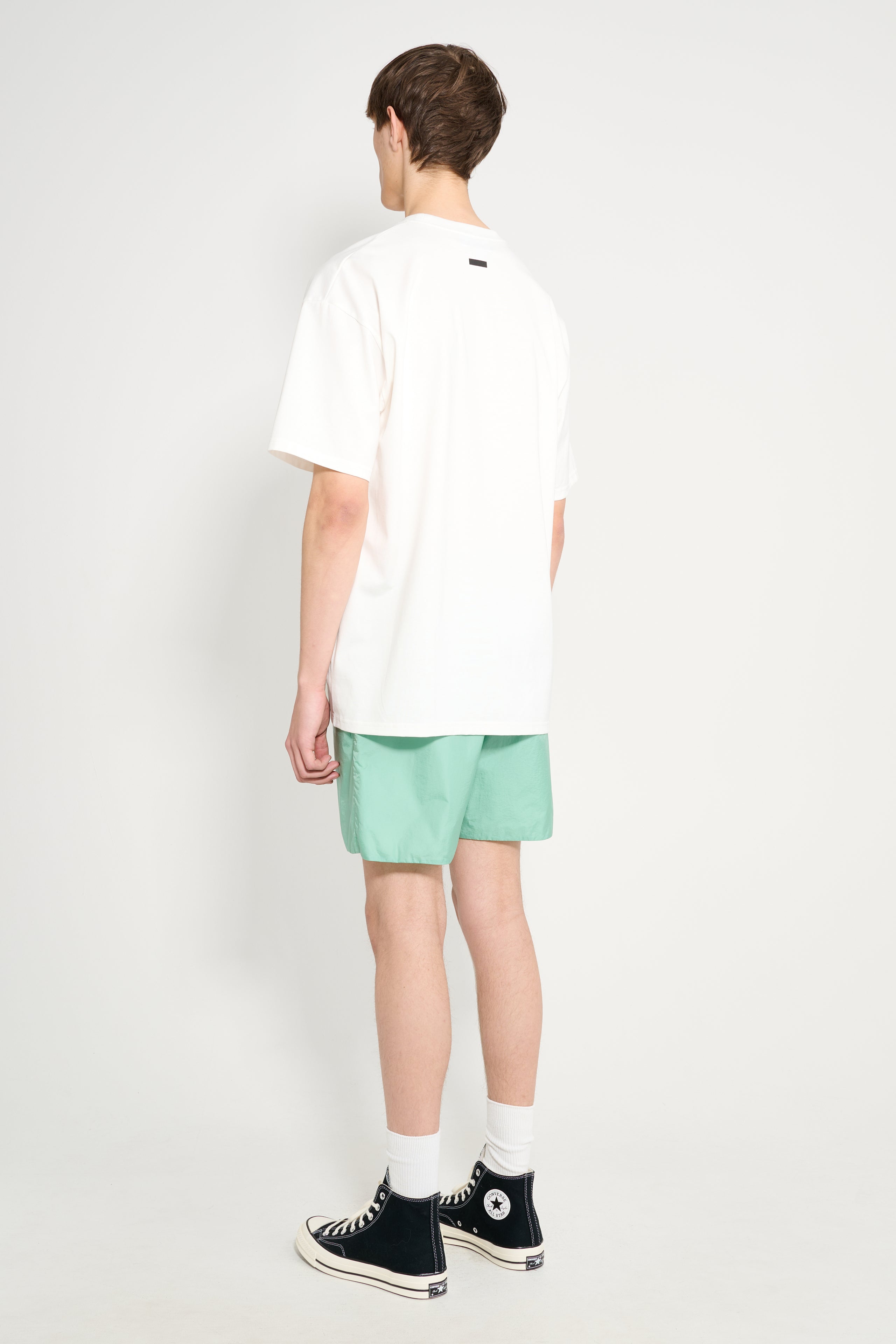 Auralee Light Sheer Nylon Shorts Jade Green