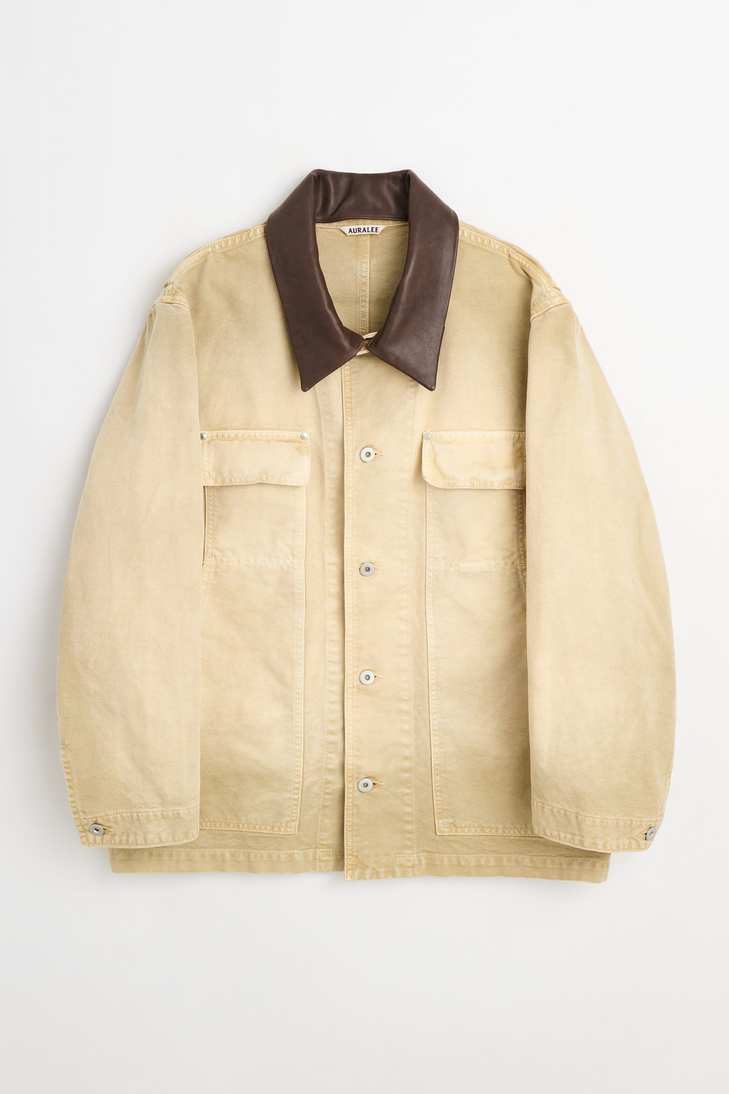 Auralee Organic Cotton Duck Blouson Light Beige