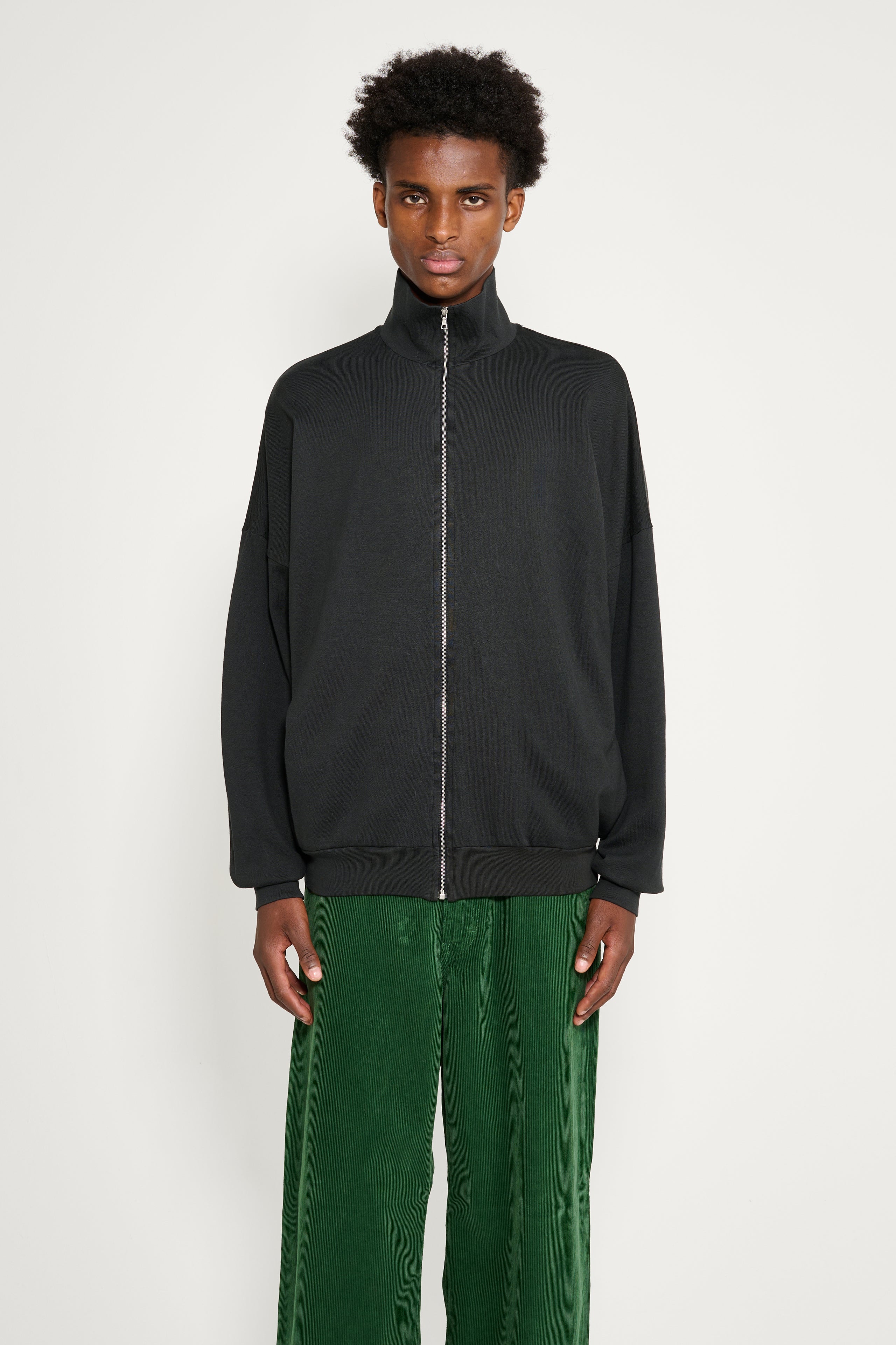 Auralee Super High Gauge Sweat Zip Blouson Ink Black