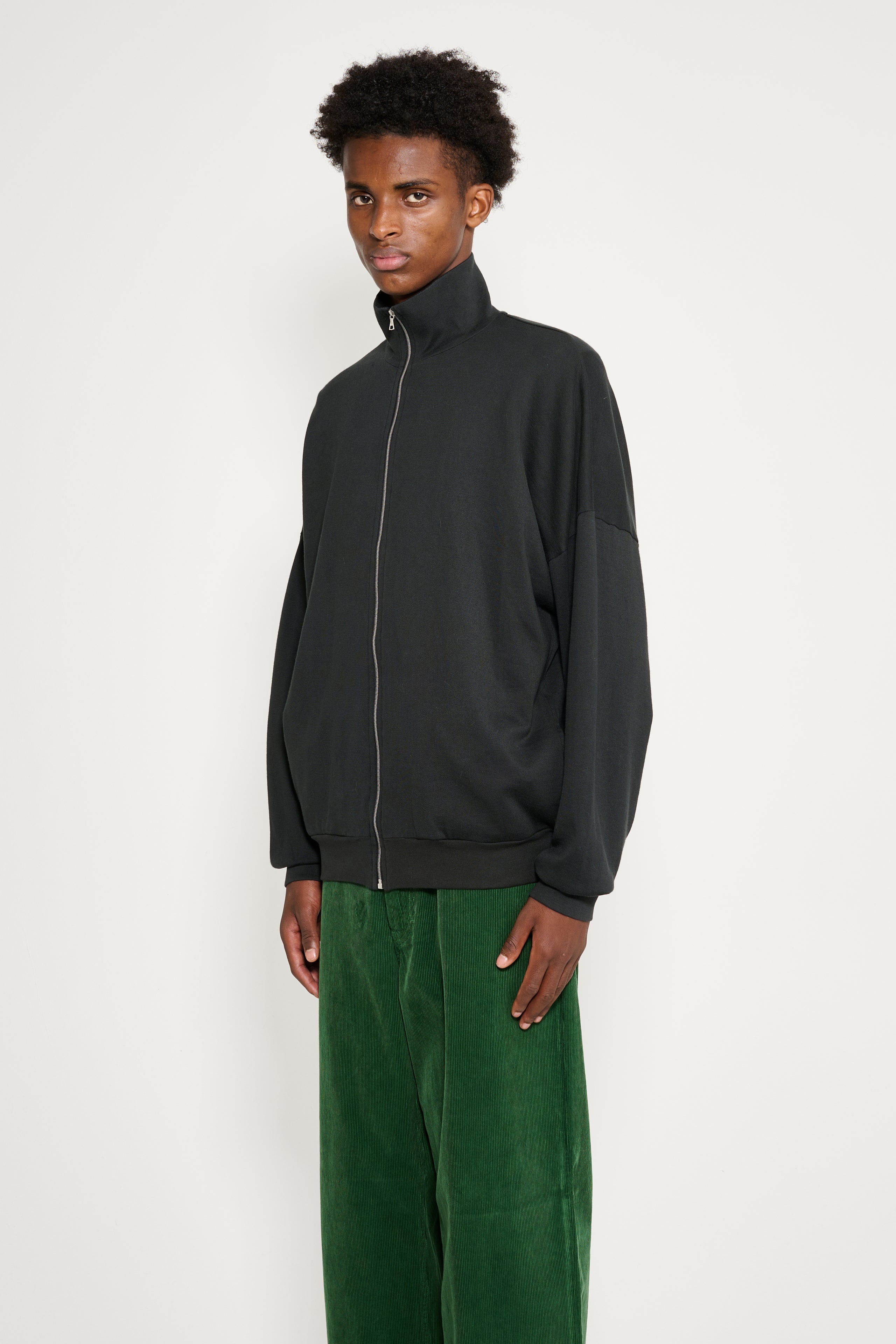 Auralee Super High Gauge Sweat Zip Blouson Ink Black