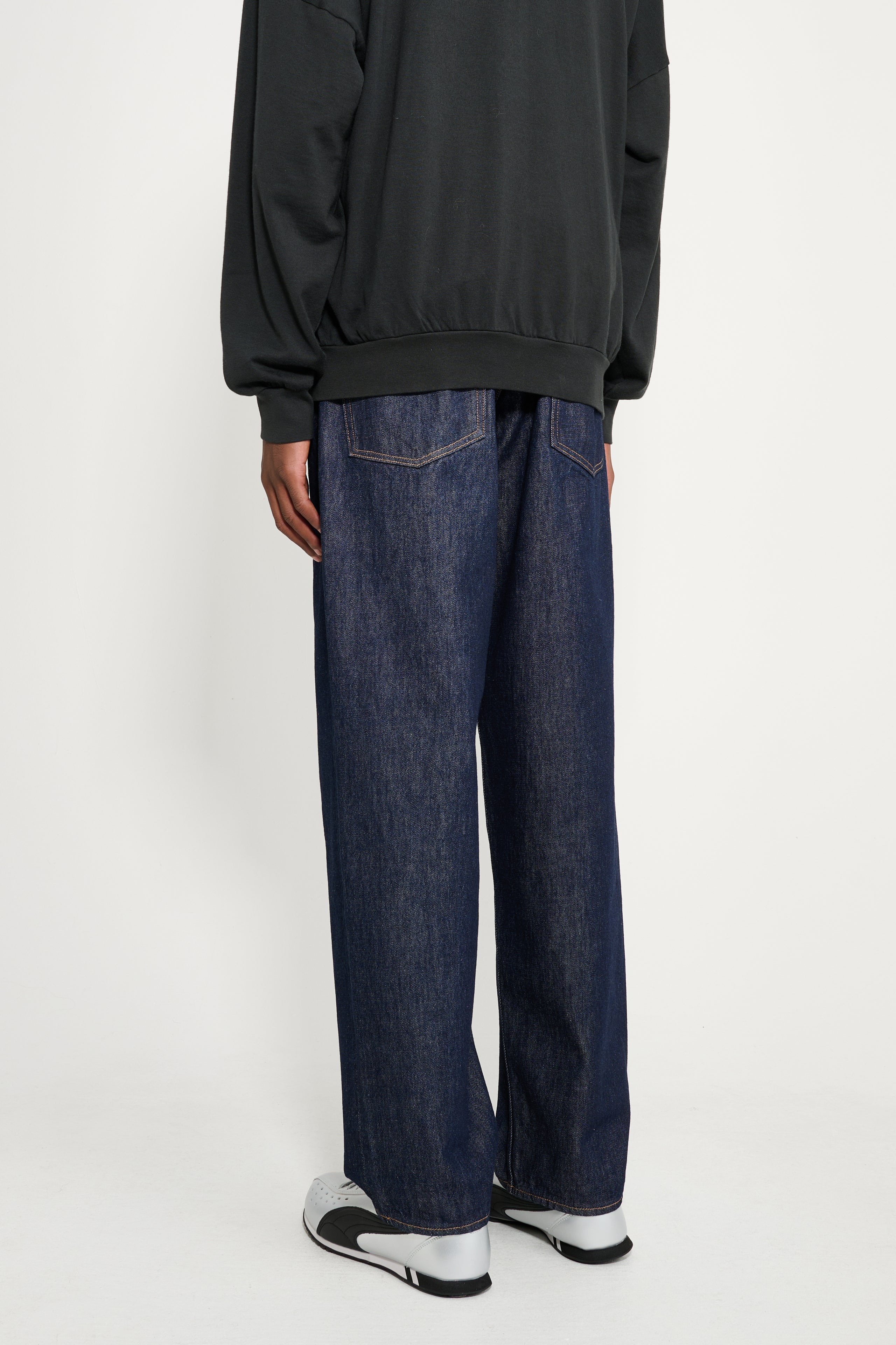 Auralee Hard Twist Denim Wide Pants Indigo