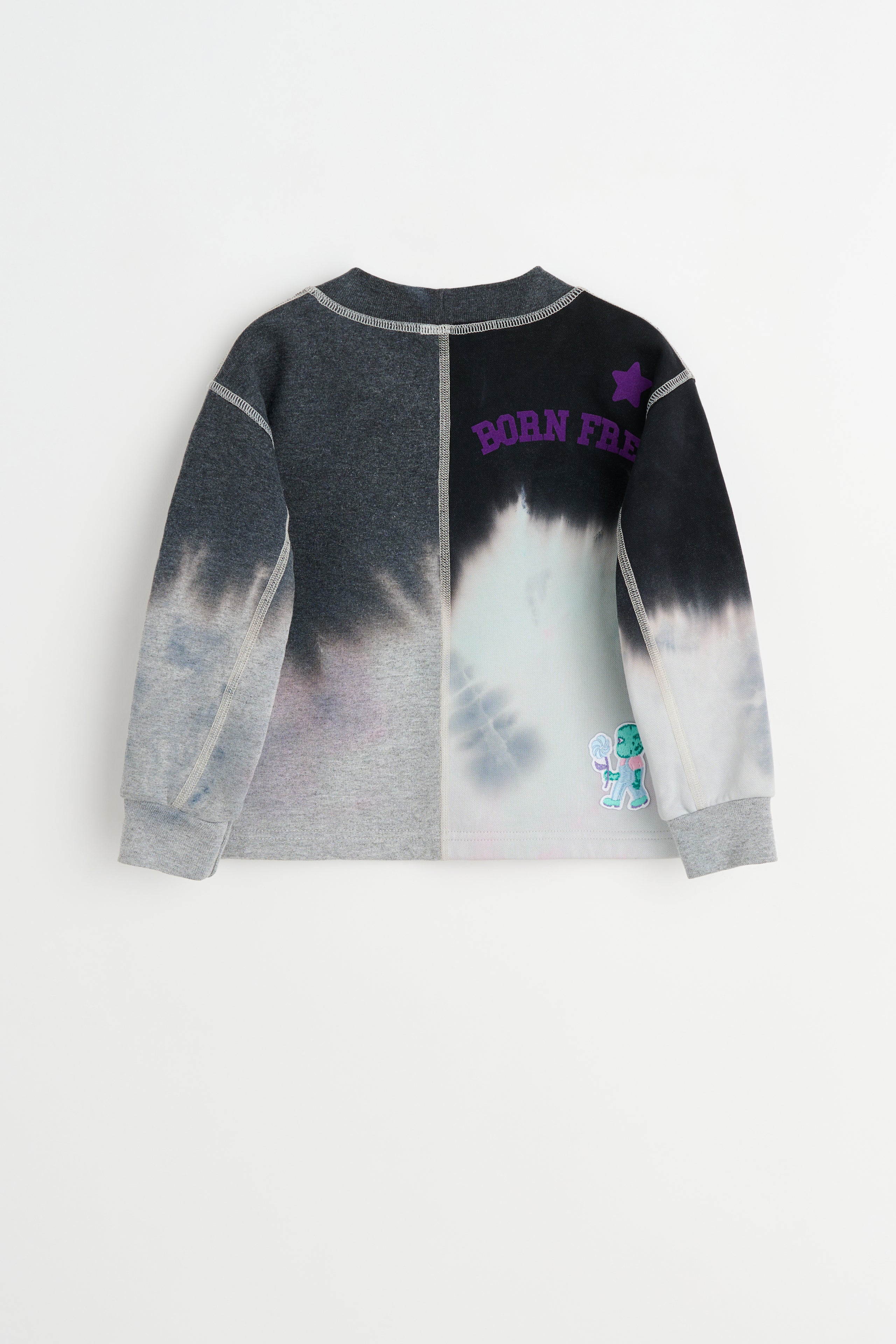 BORN FREE Kid’s Sweatshirt 2-4 Years Black / Grey