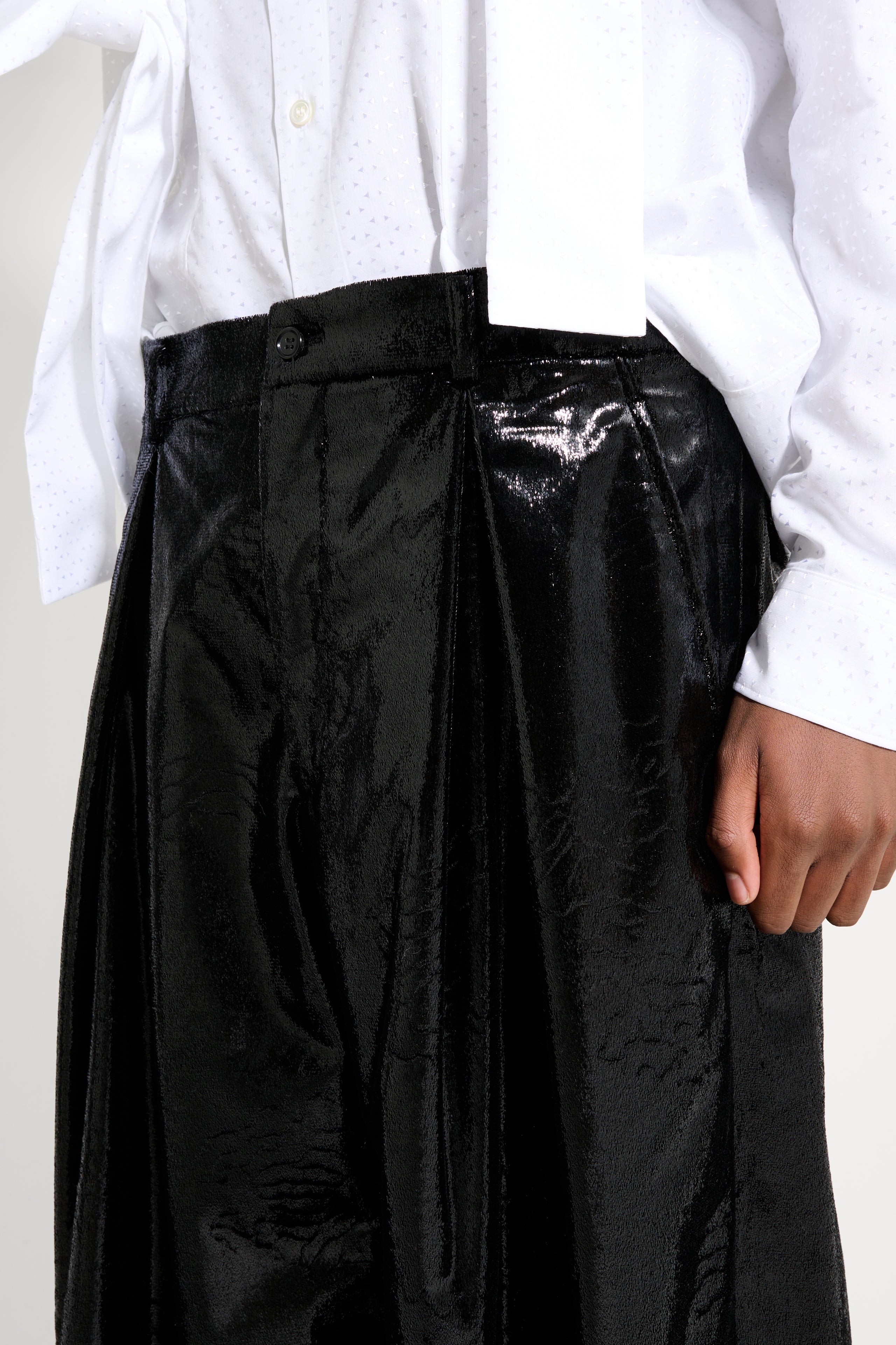 Comme des Garçons Homme Plus Shorts Shiny Black