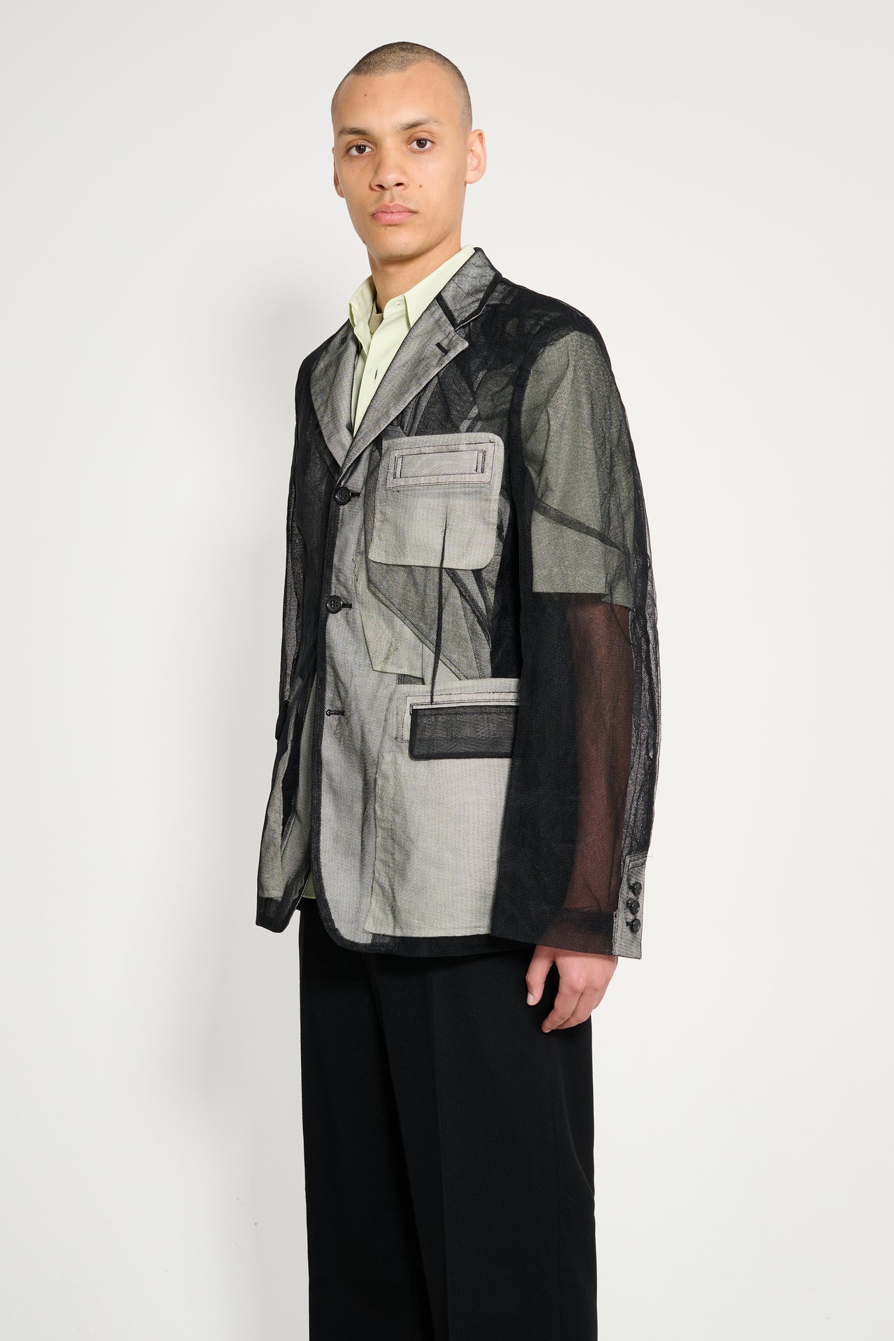 Comme des Garçons Homme Plus Jacket Black Cream