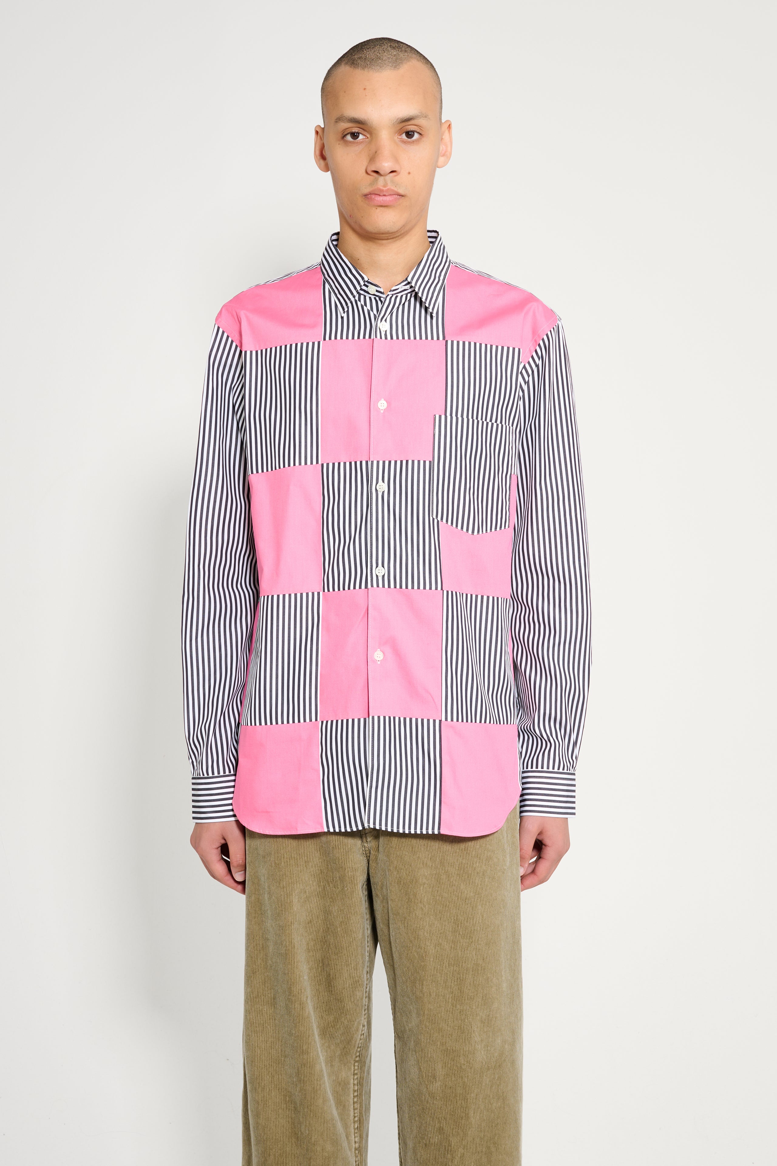 Comme des Garçons Homme Plus Shirt White / Black / Pink