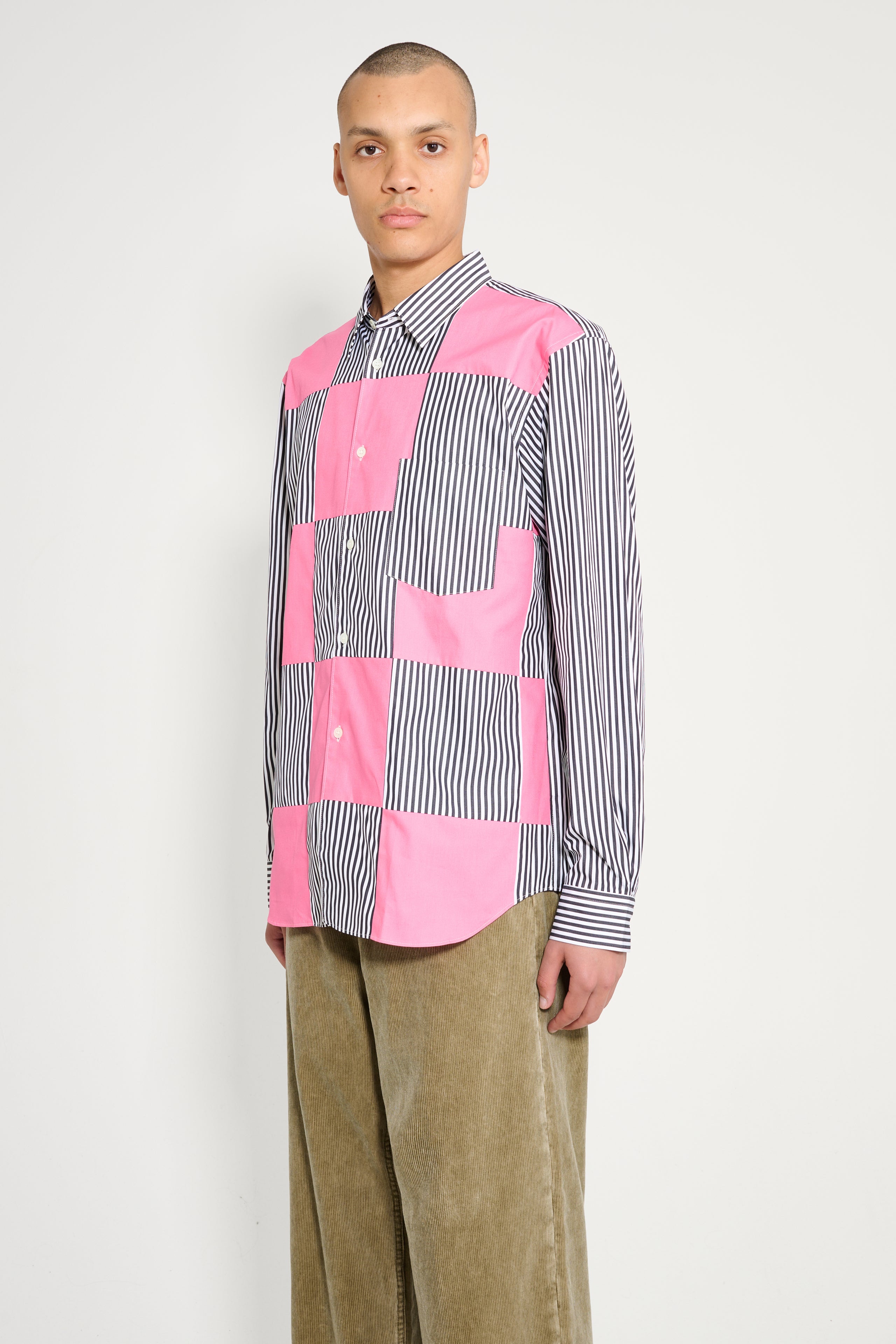 Comme des Garçons Homme Plus Shirt White / Black / Pink