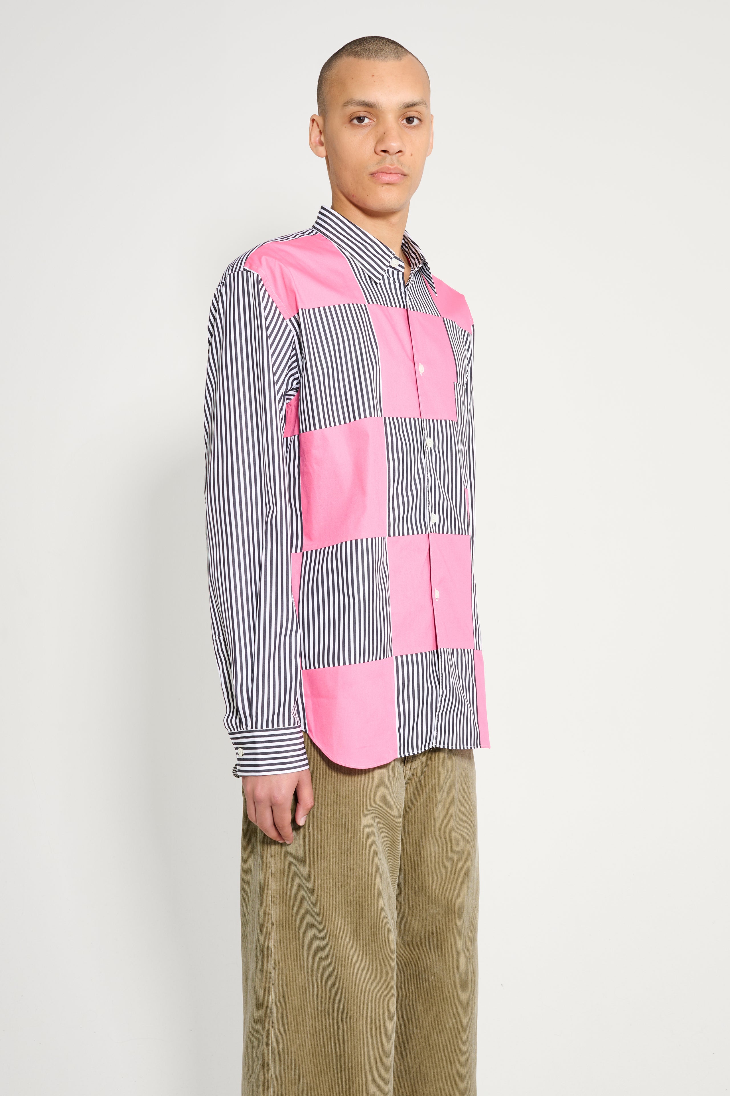 Comme des Garçons Homme Plus Shirt White / Black / Pink