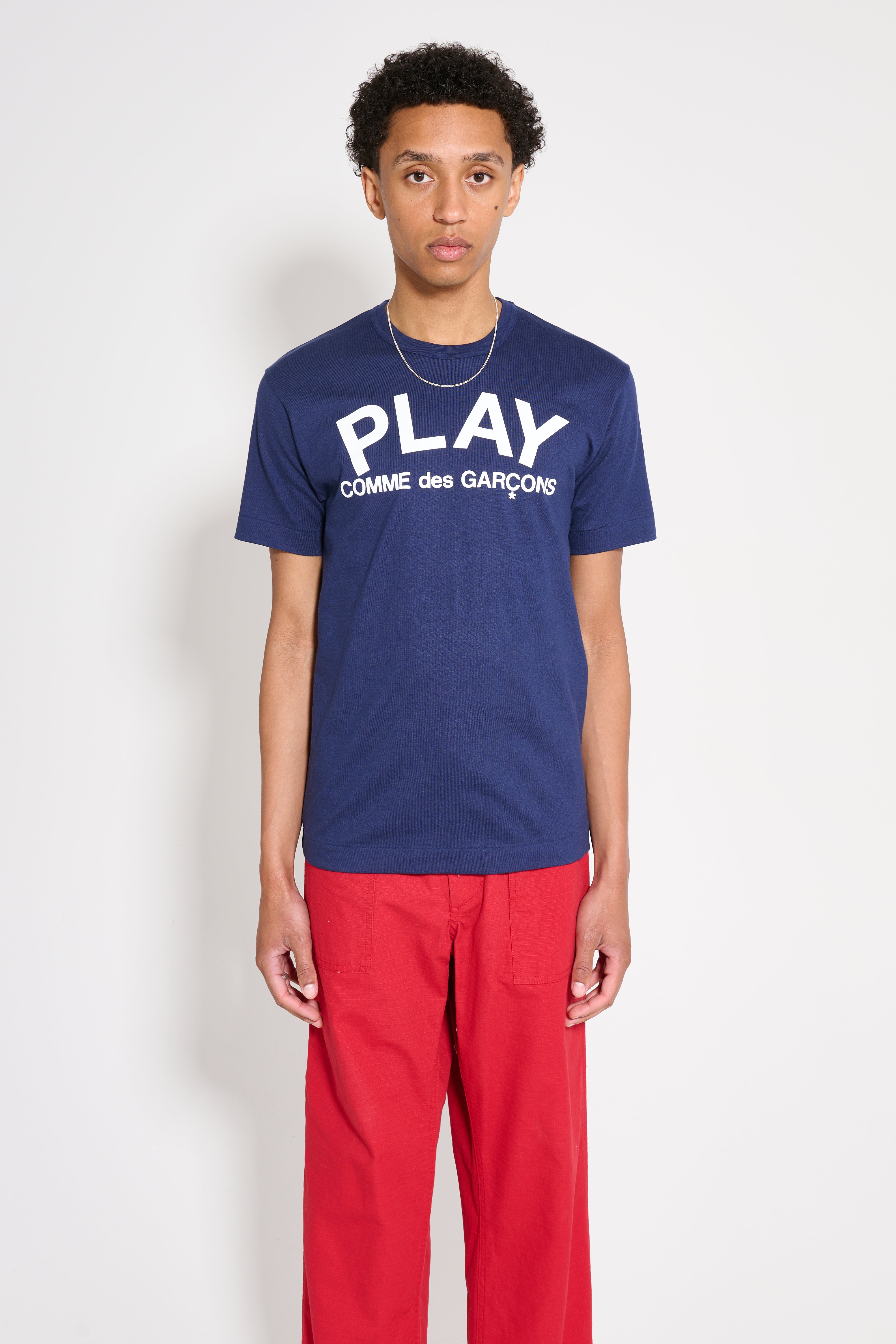 Comme des Garçons Play Logo T-shirt Dark Navy – Très Bien