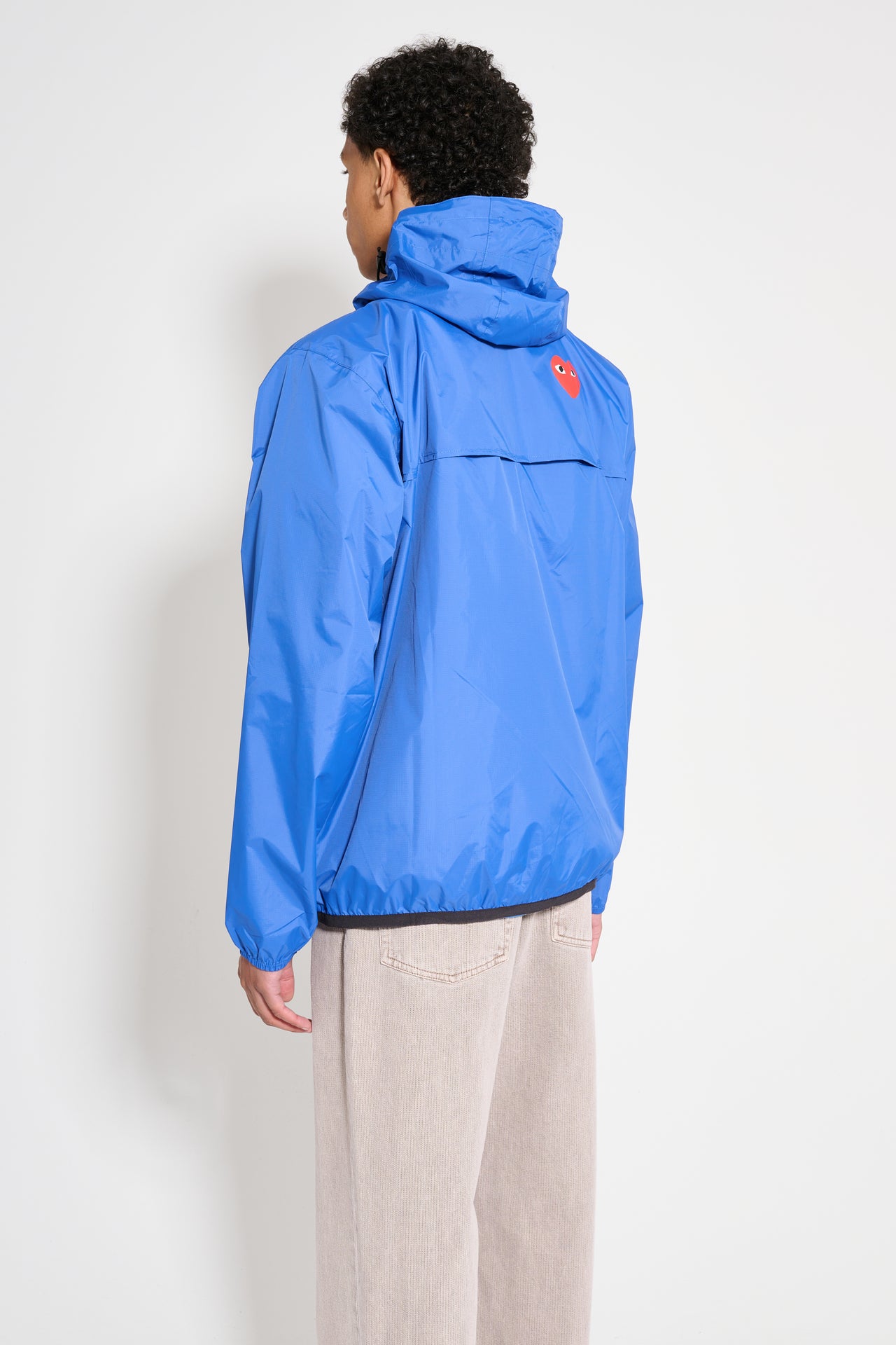 Comme des Garçons Play x K-Way Leon Half Zip Jacket Blue