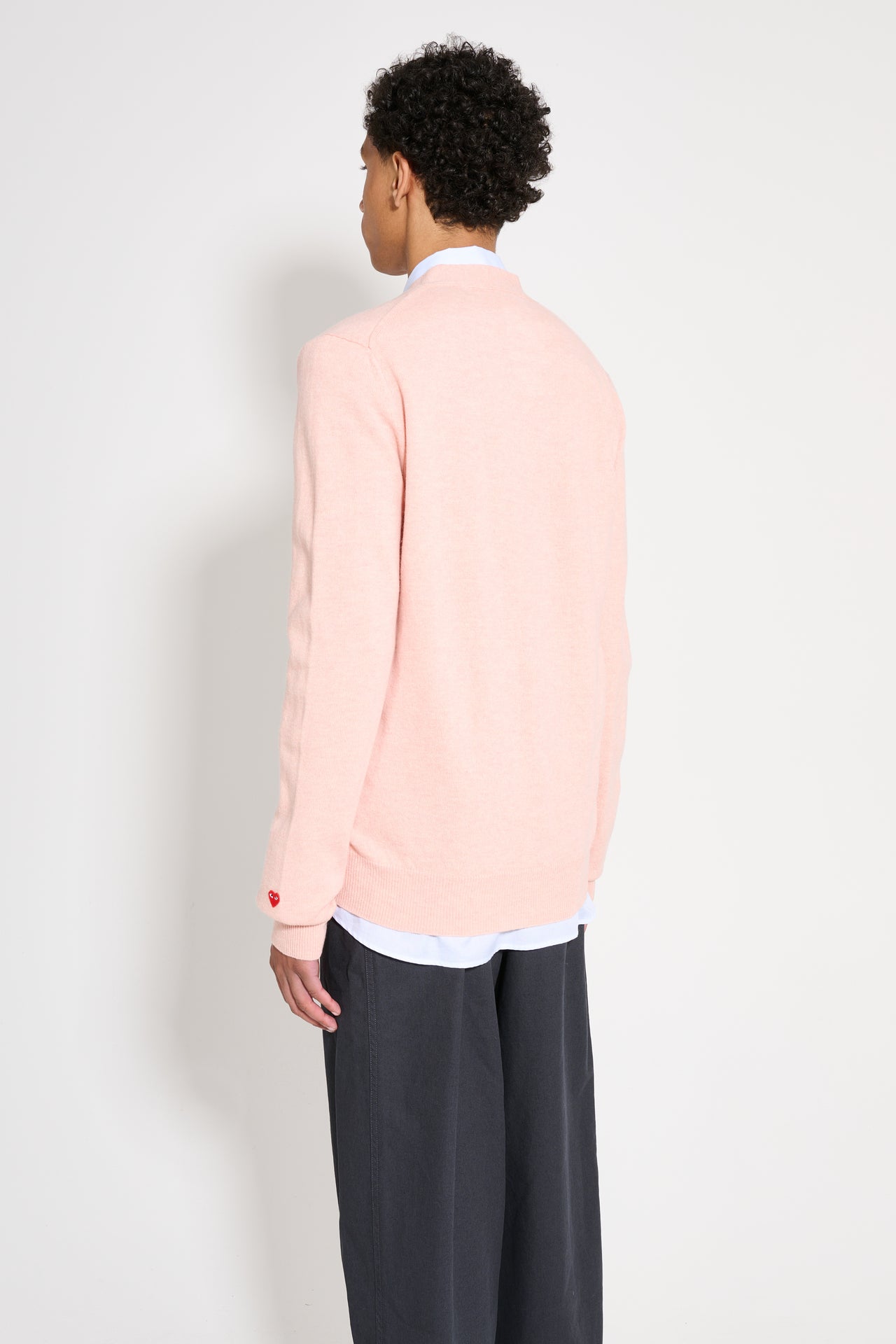 Comme des Garçons Play Knit Cardigan Light Pink
