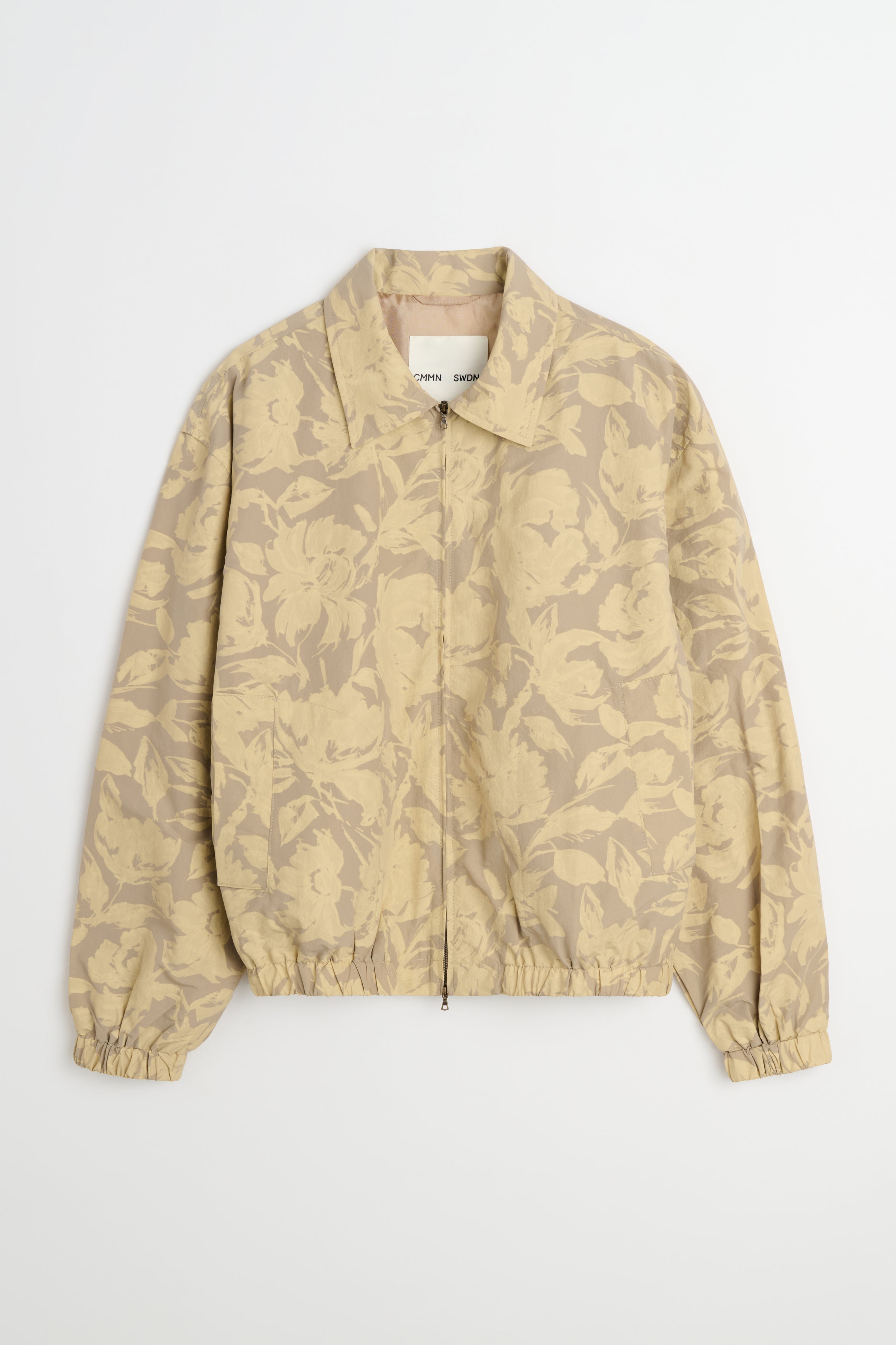 CMMN SWDN Luke Floral Print Blouson Faded Yellow