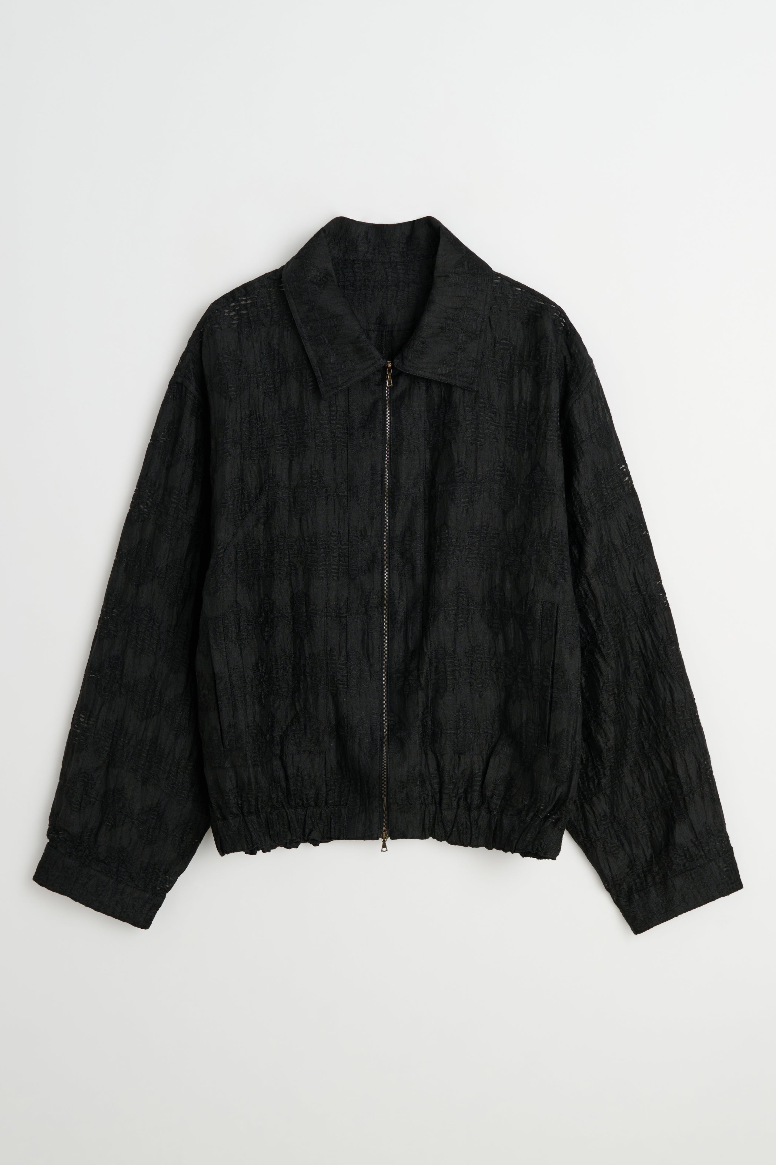 CMMN SWDN Ares Coupé de Fil Zip Blouson Black