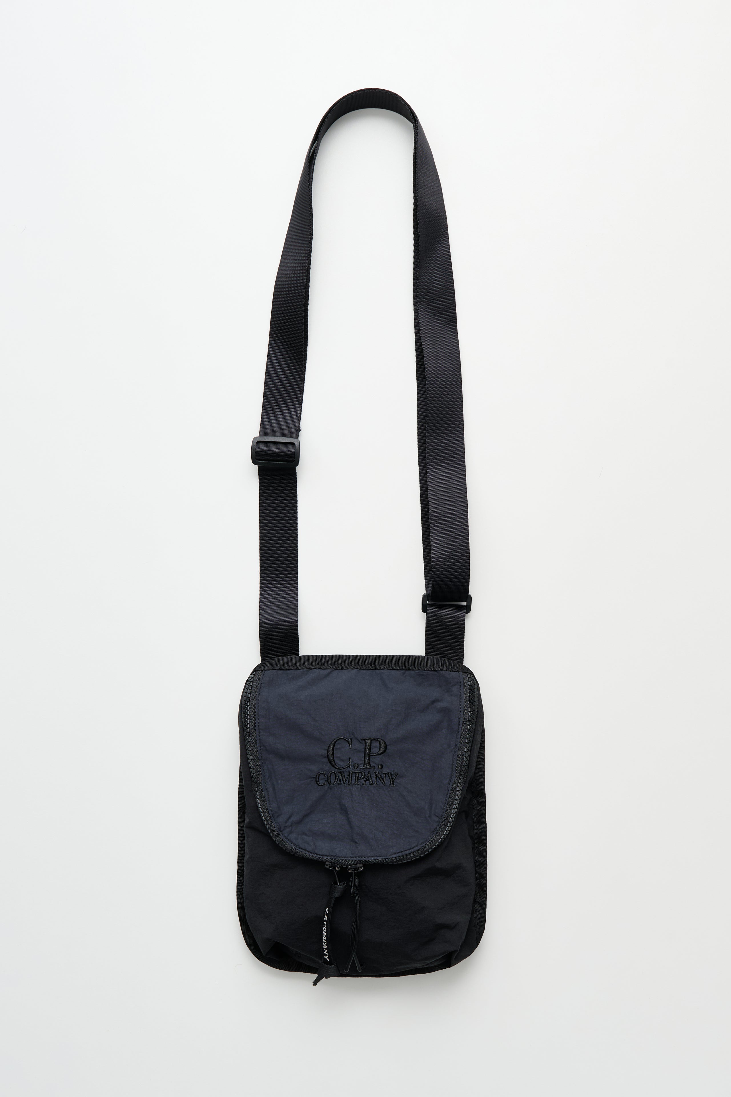 C.P. Company Plain Paper Touch Shoulder Bag Black