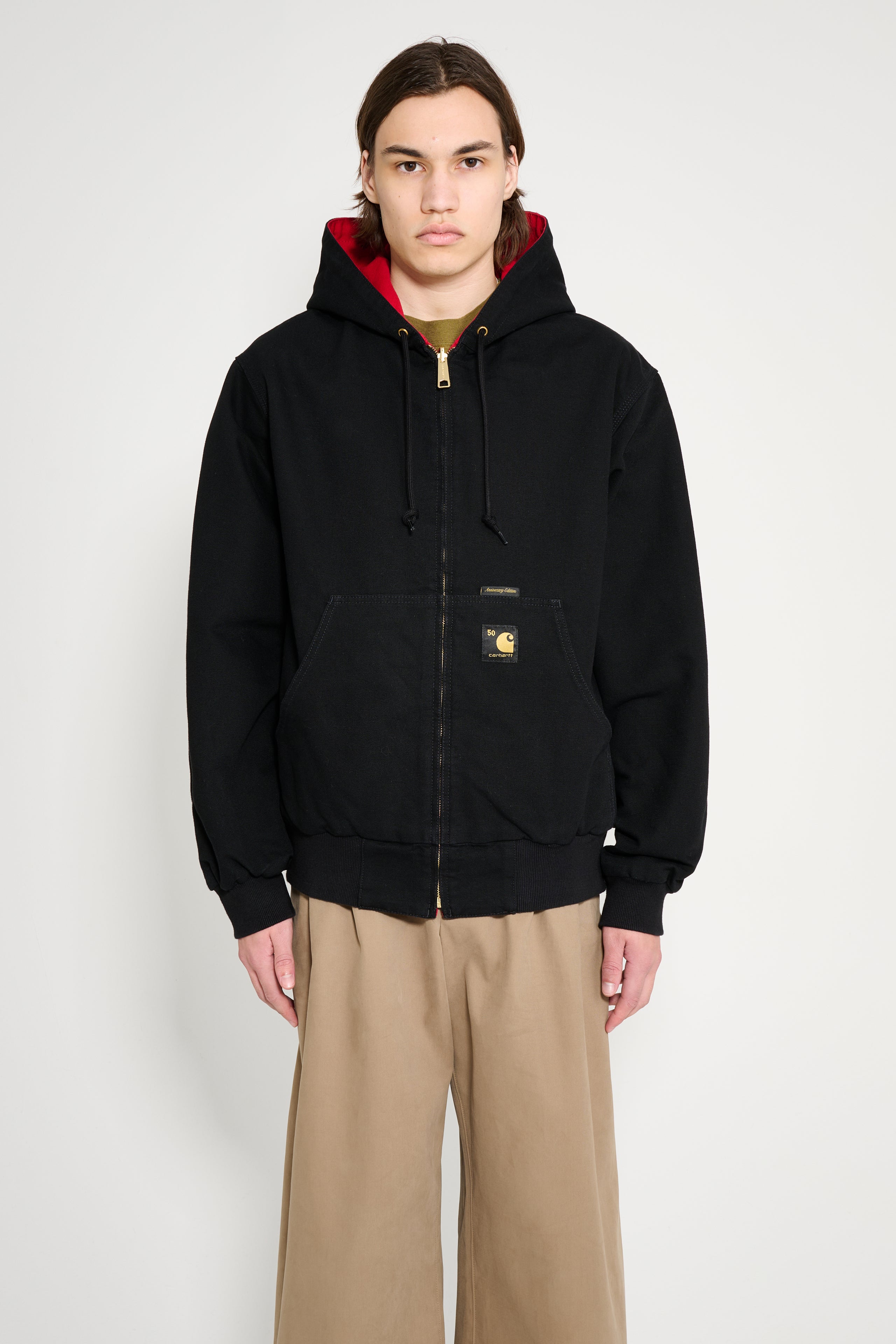 Carhartt WIP 50th Anniversary OG Active Jacket Canvas Black / USA Red