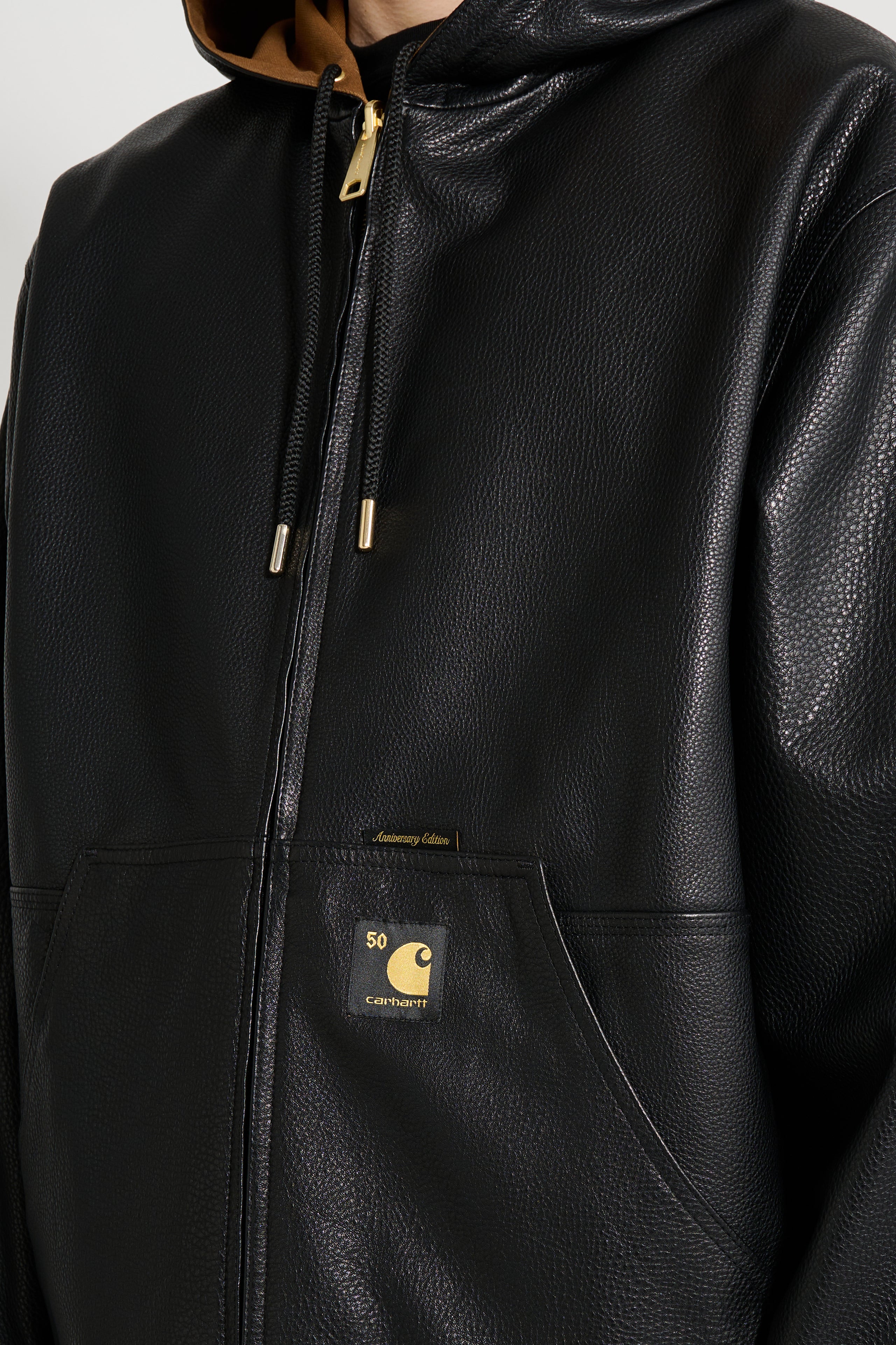 Carhartt WIP 50th Anniversary OG Active Jacket Leather Black / Hamilton Brown