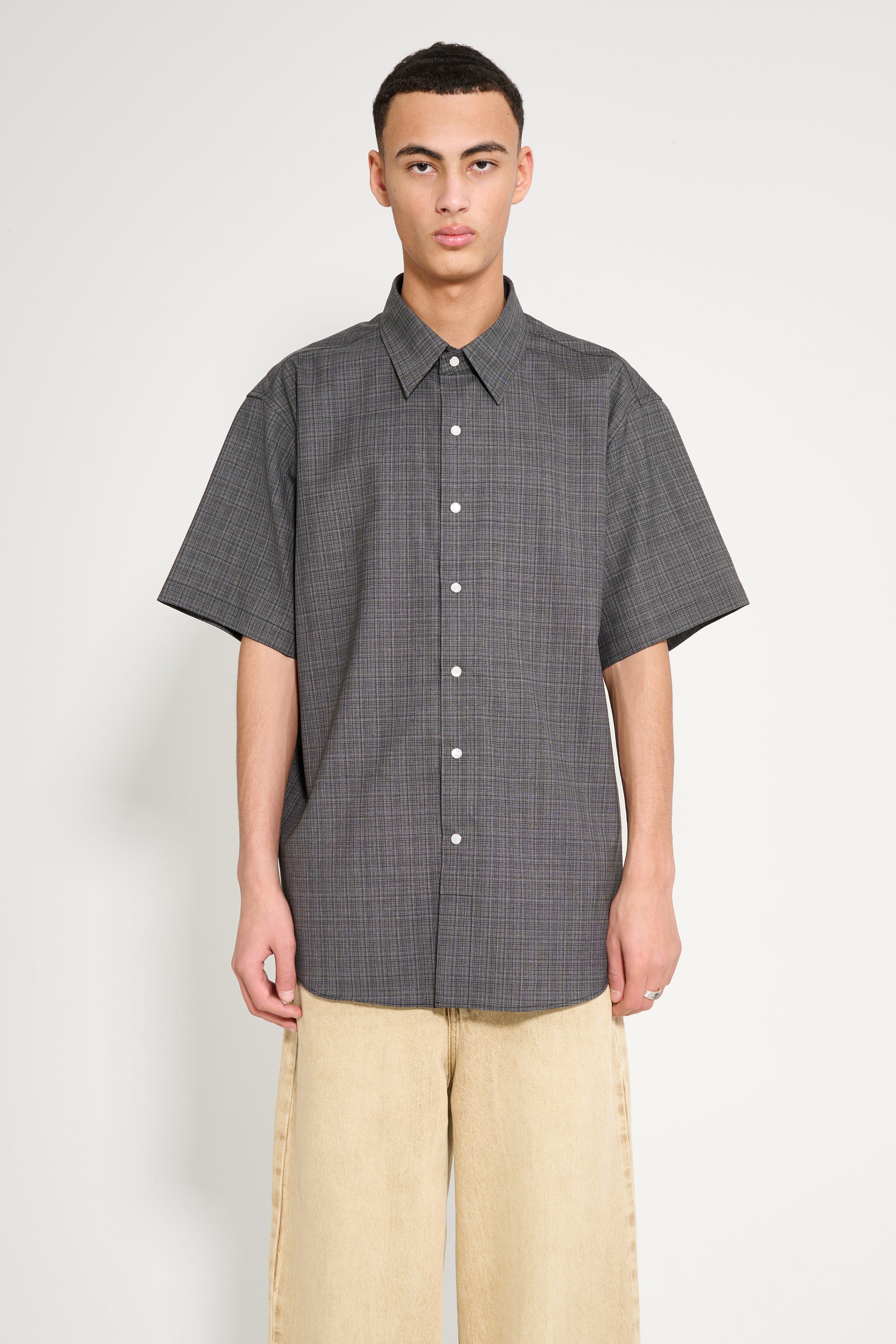 Carter Young S/S Hugo Rancher Shirt Iron Check