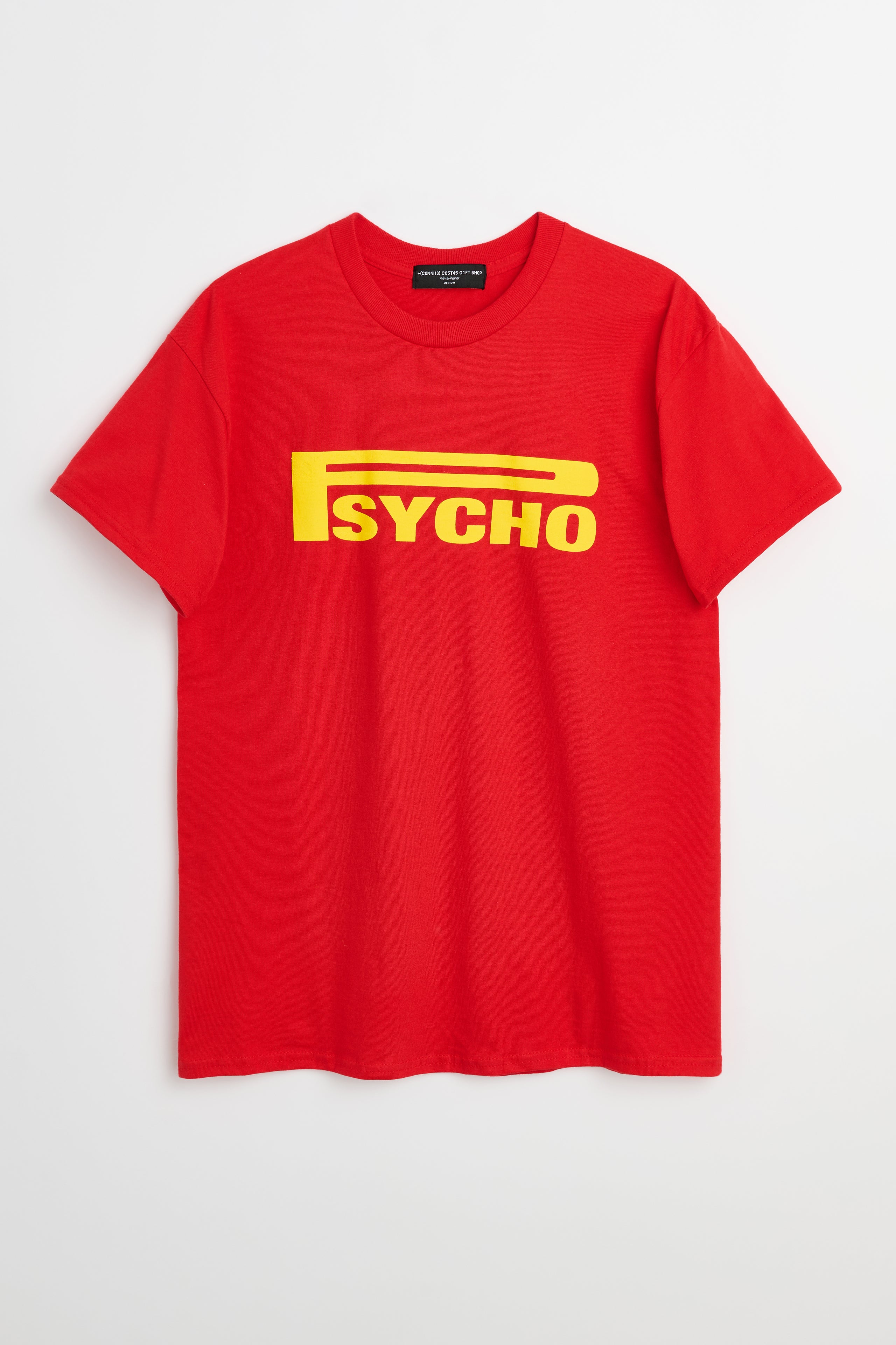 Connie Costas Psycho Front Graphic T-shirt Red