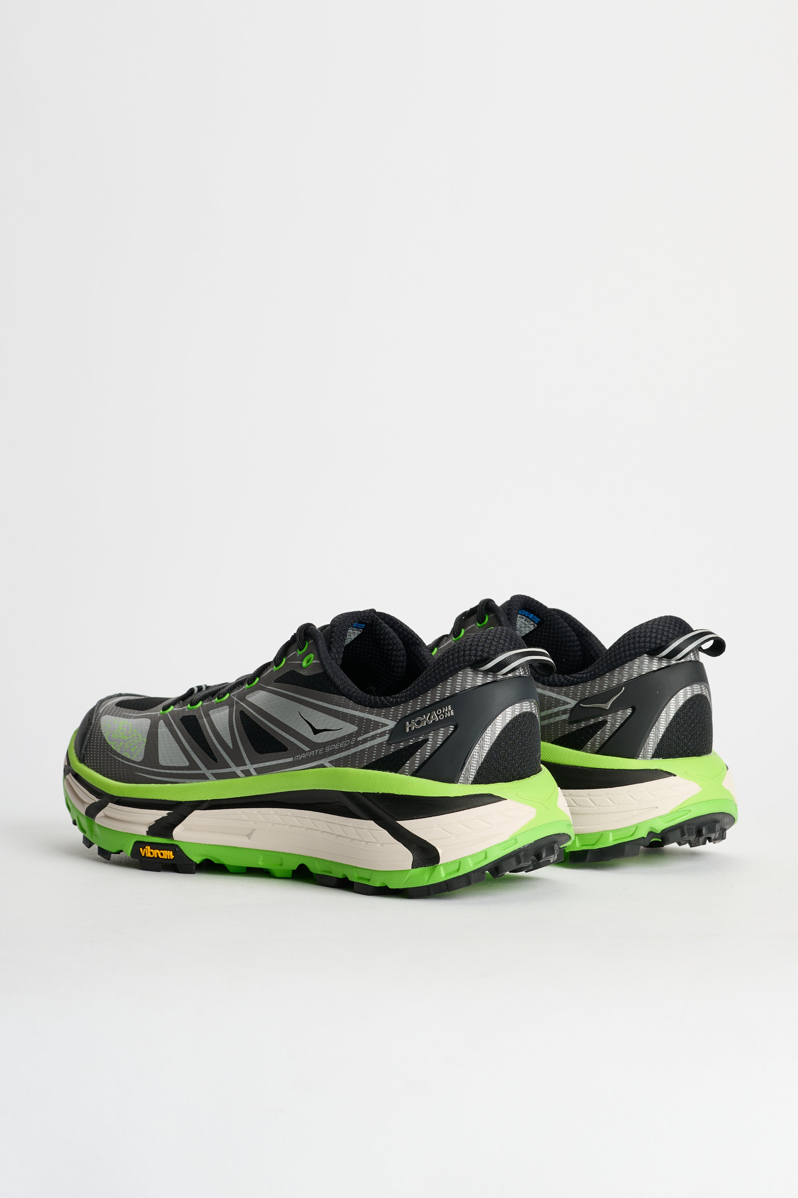 HOKA U Mafate Speed 2 Black / Electric Green