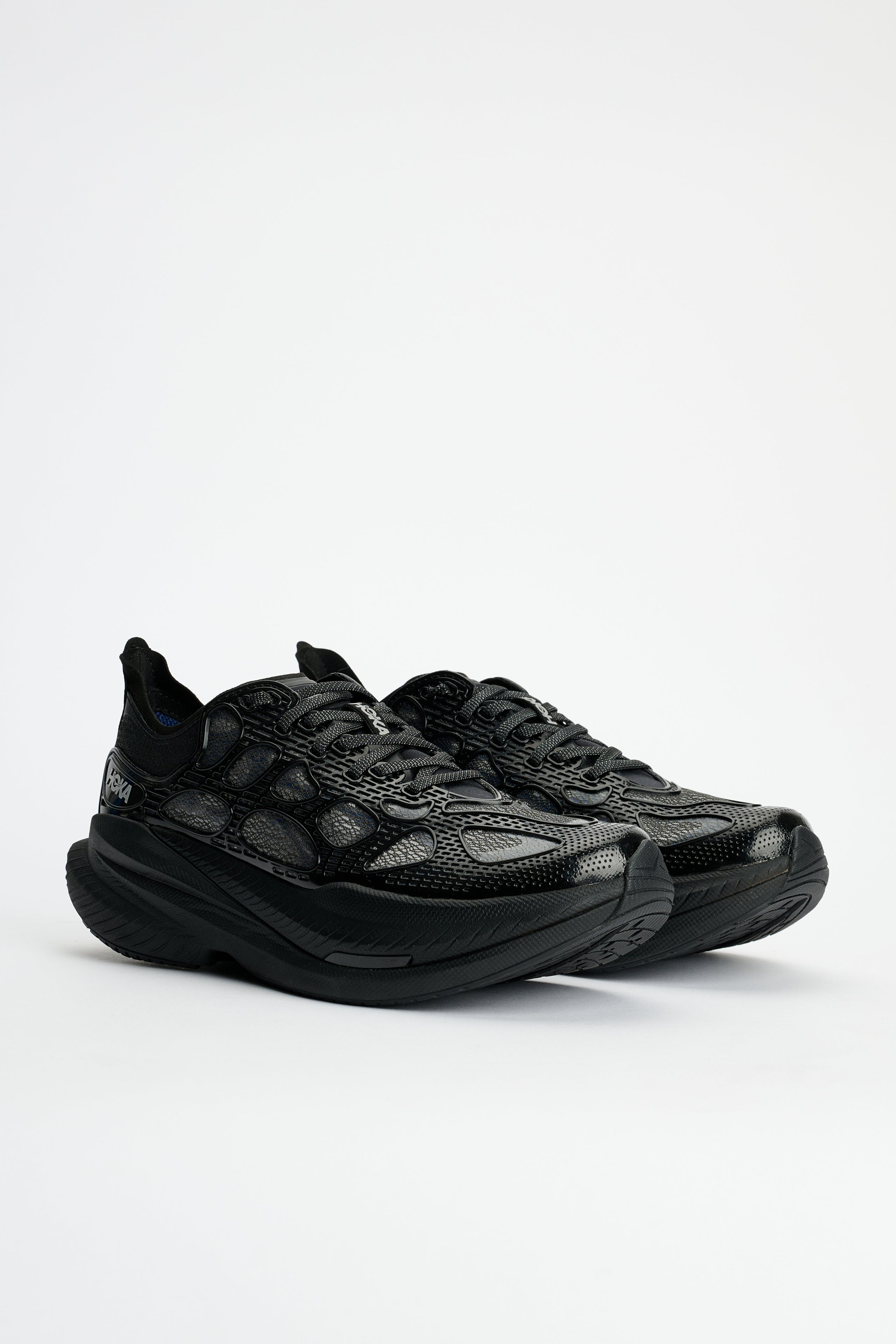 HOKA U Mach x Caged Black / Midnight Blue