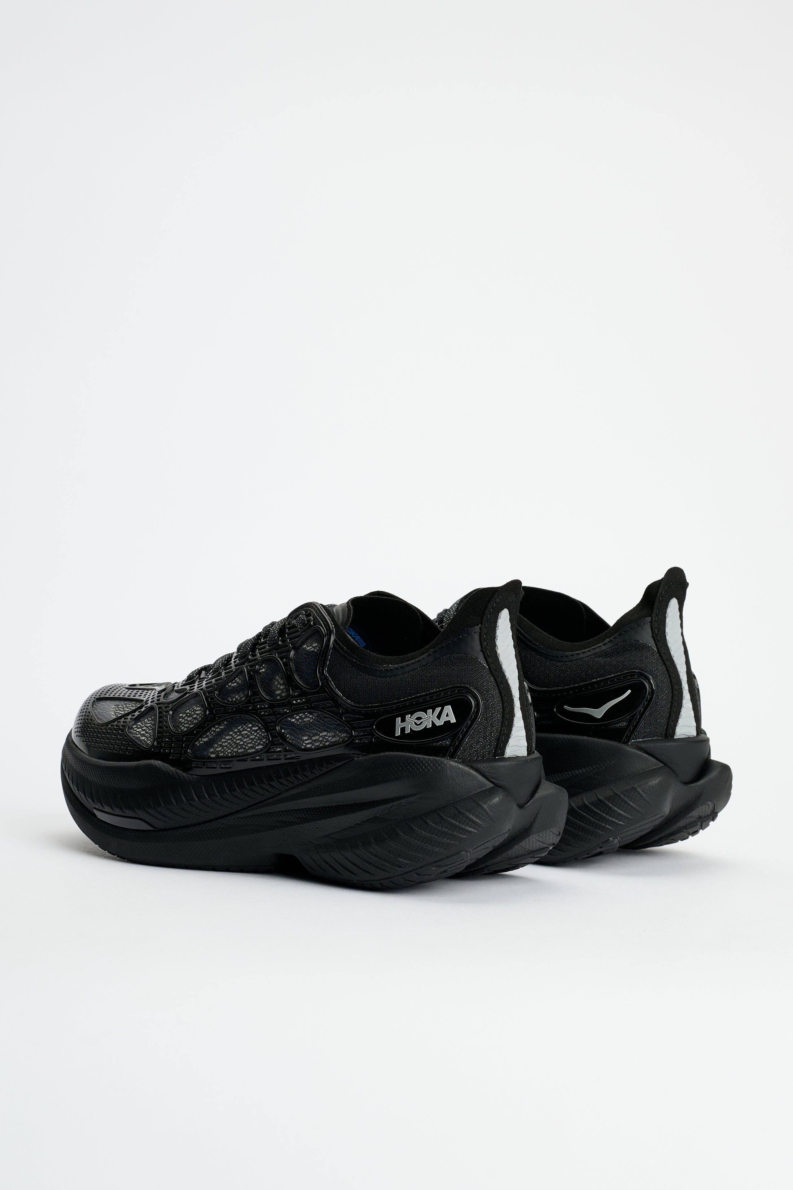 HOKA U Mach x Caged Black / Midnight Blue