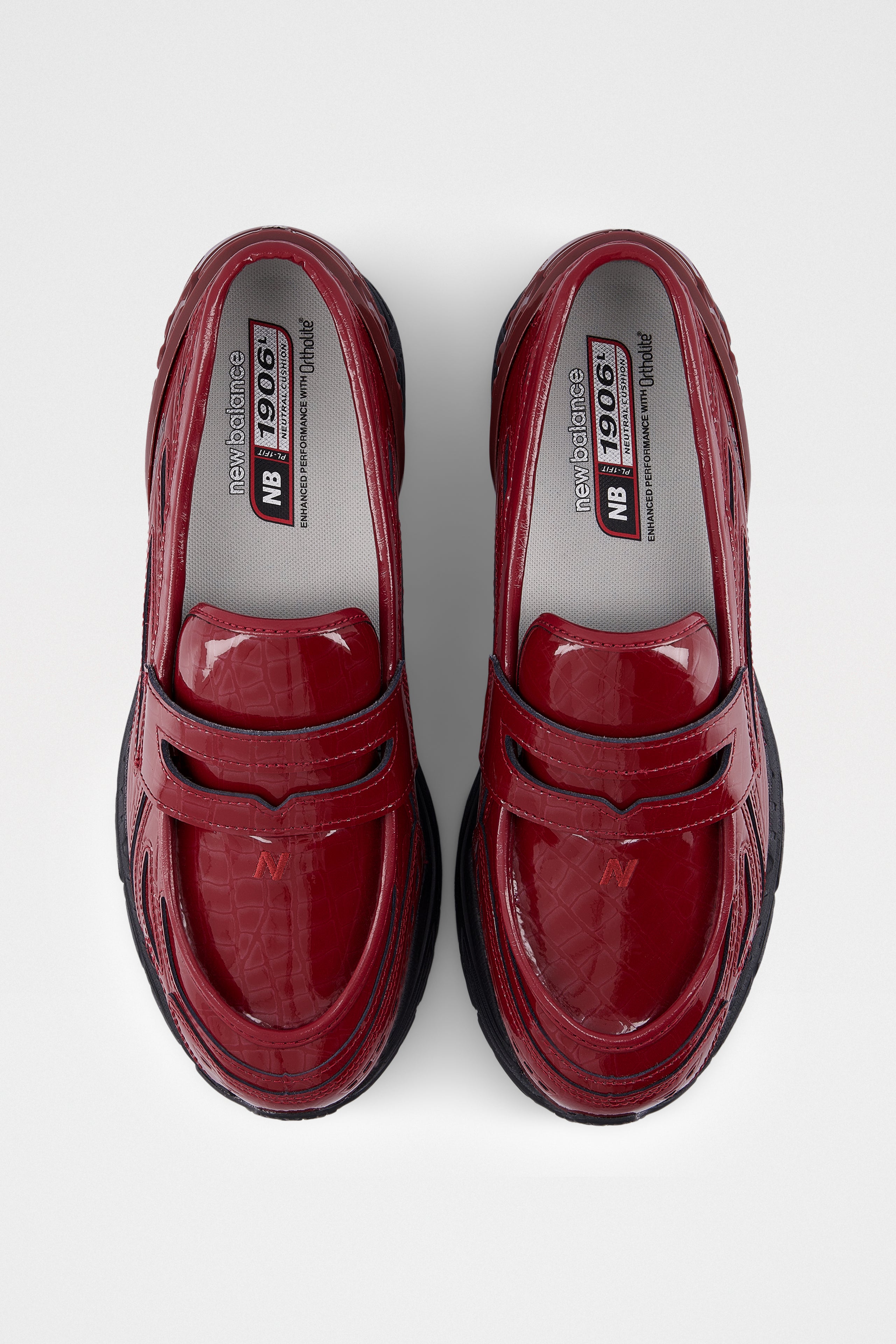 New Balance 1906 Loafer Monarch Burgundy Croc
